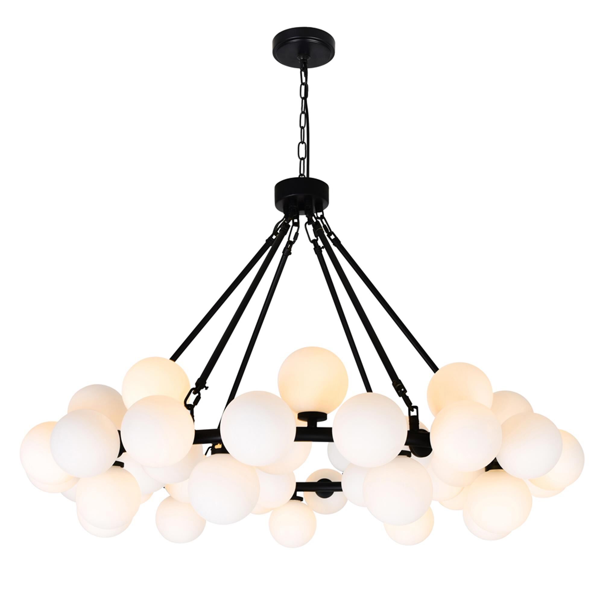 Arya 39 Inch 45 Light LED Chandelier by CWI Lighting