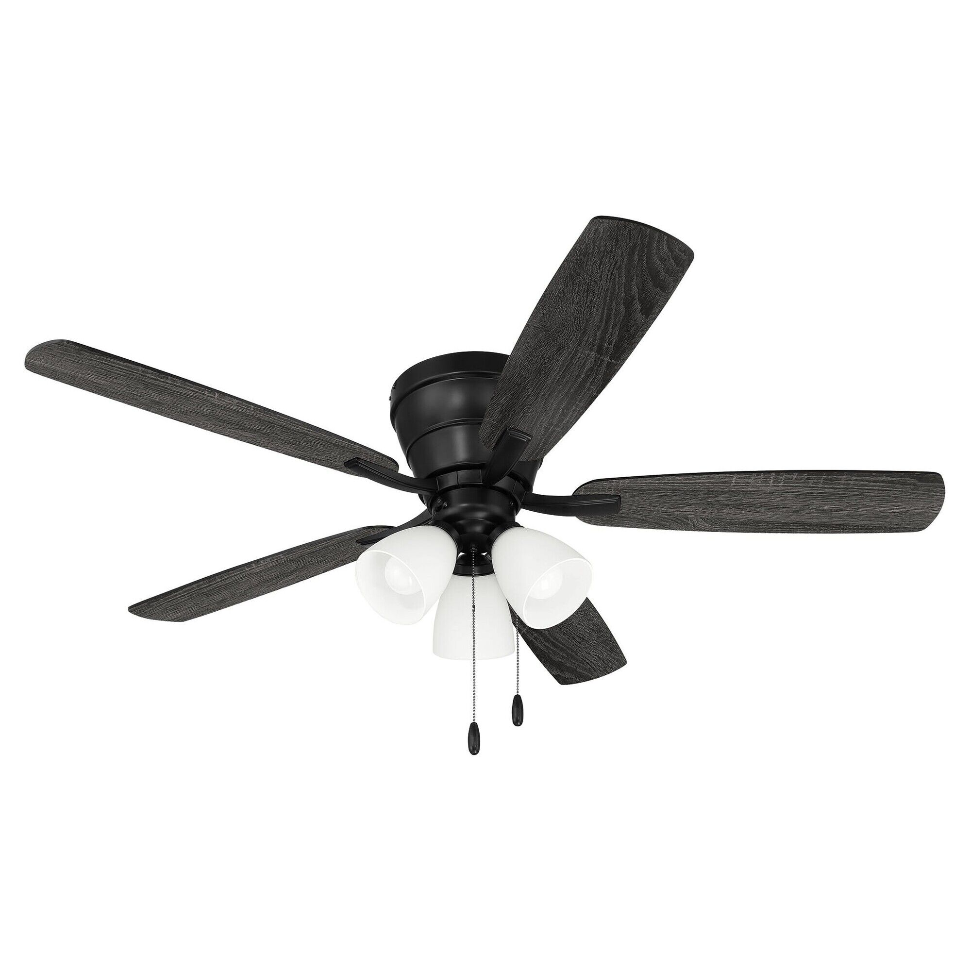 Wheeler 52 3-Light 52 Inch Flush Mount Fan with Light Kit,