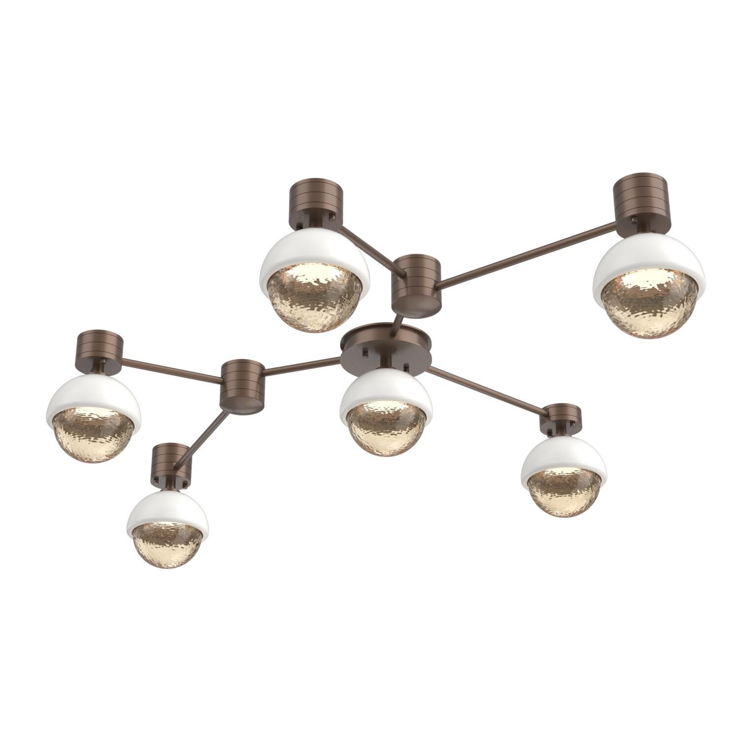 Levi Wilson Cabochon 41 Inch Flush Mount by Hammerton Studio