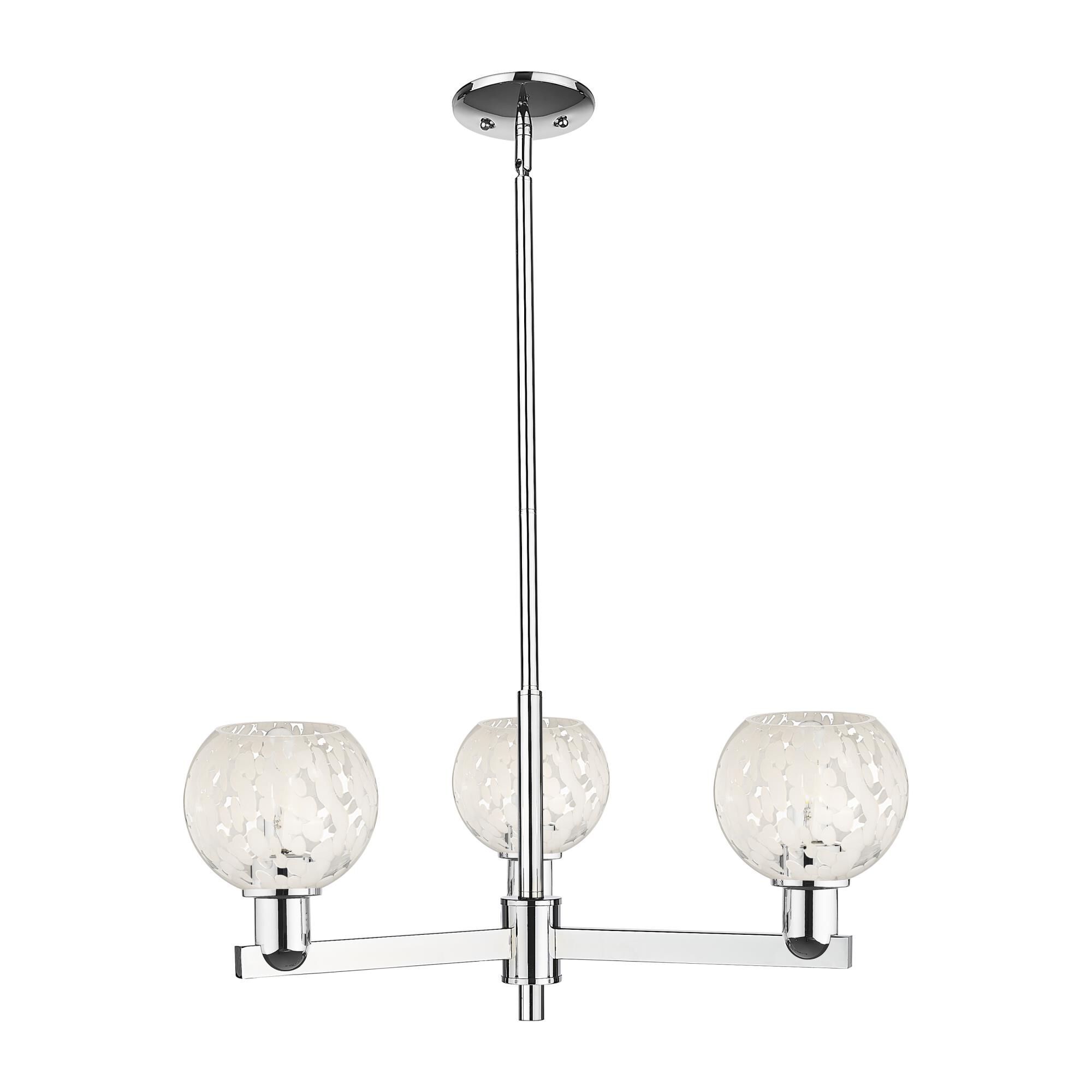 Bruno Marashlian White Mouchette 28 Inch Chandelier by Innovations Lighting