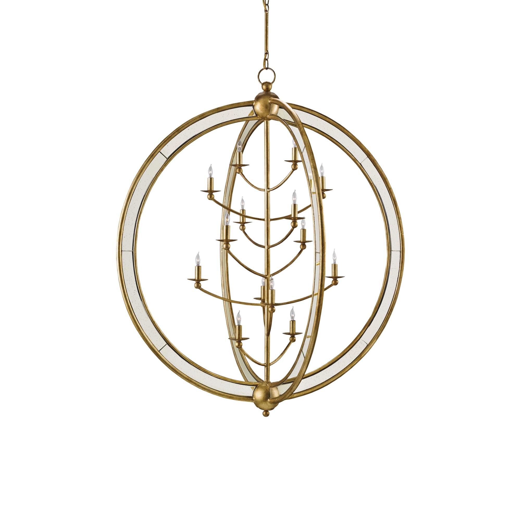 Aphrodite 43 Inch 14 Light Chandelier by Currey and Company