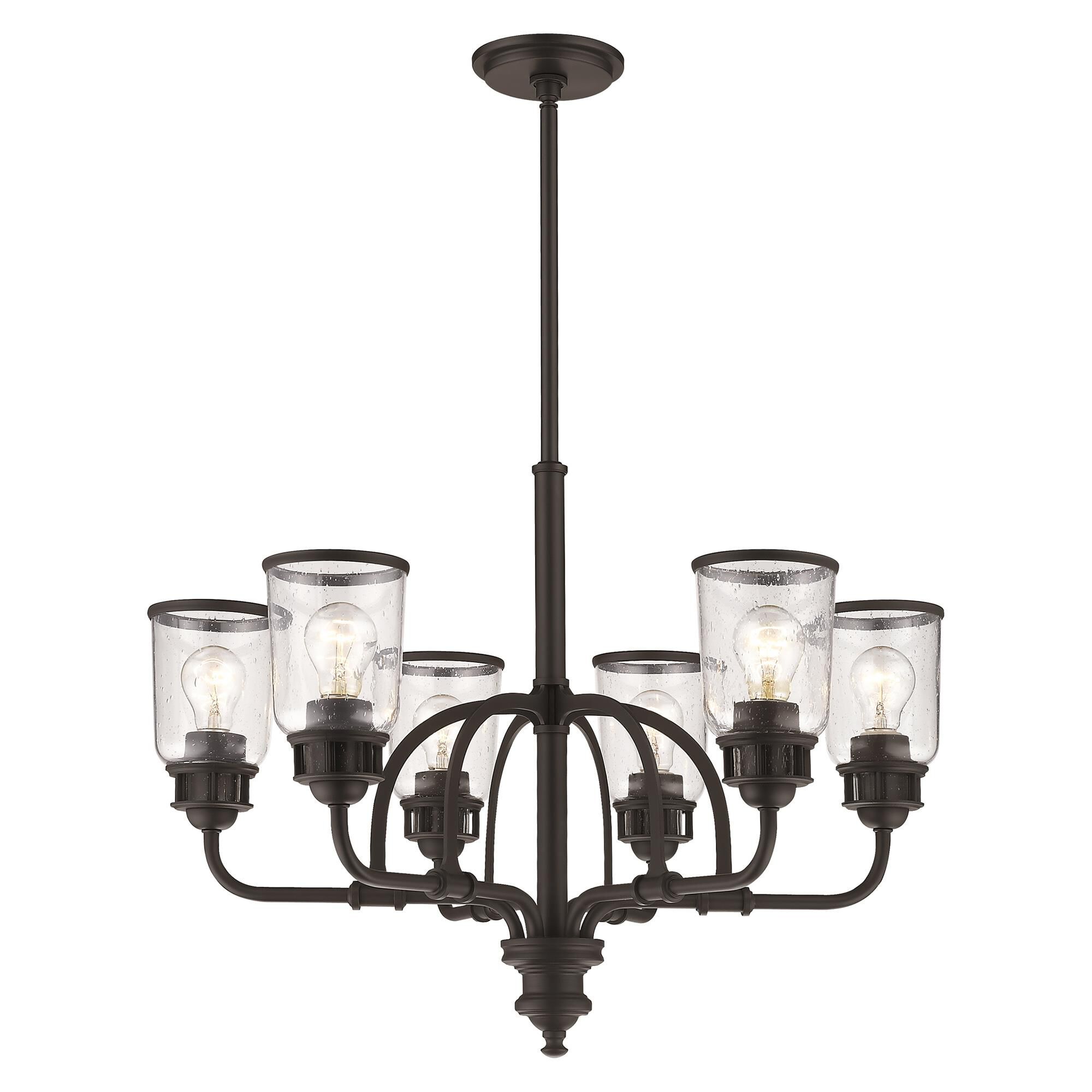 Lawrenceville 26 Inch 6 Light Chandelier by Livex Lighting