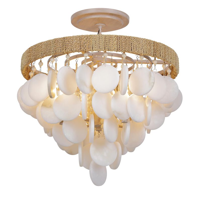 Aurelia's Cove 17 Inch 4 Light Semi Flush Mount by Metropolitan Lighting
