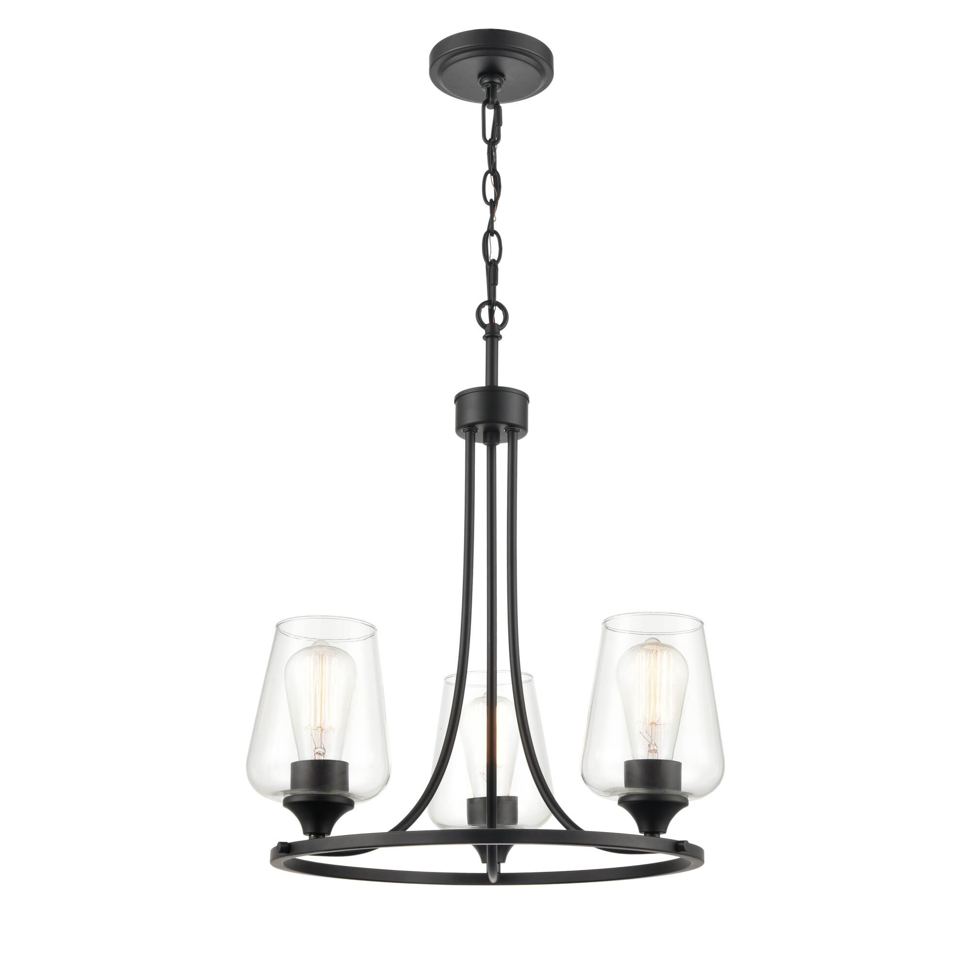 Ashford 18 Inch 3 Light Mini Chandelier by Millennium Lighting