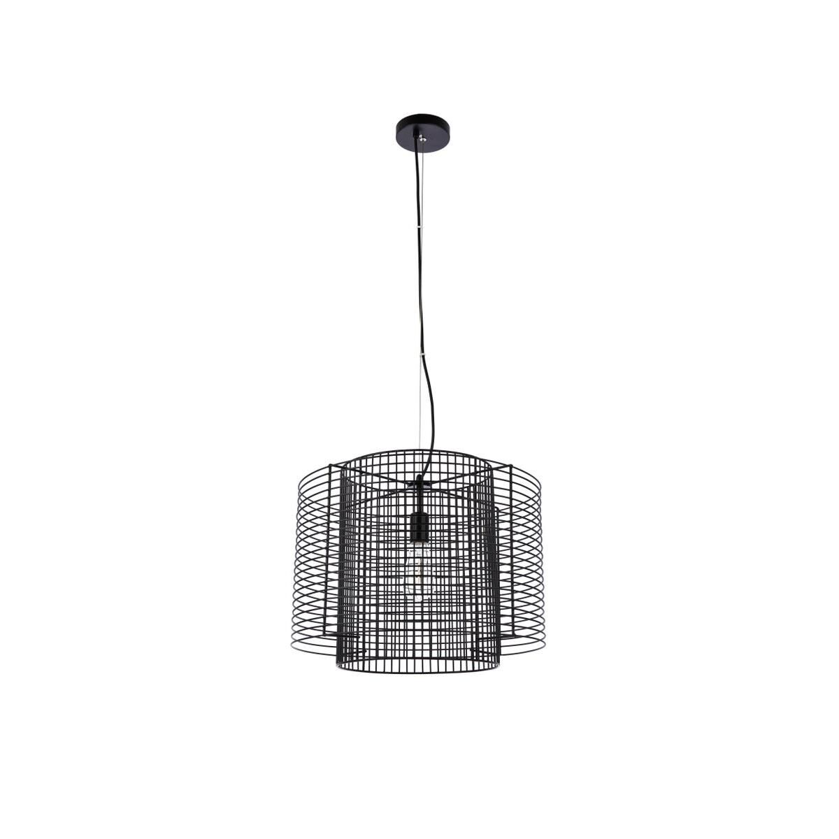 Shown in Black finish and Black Iron shade