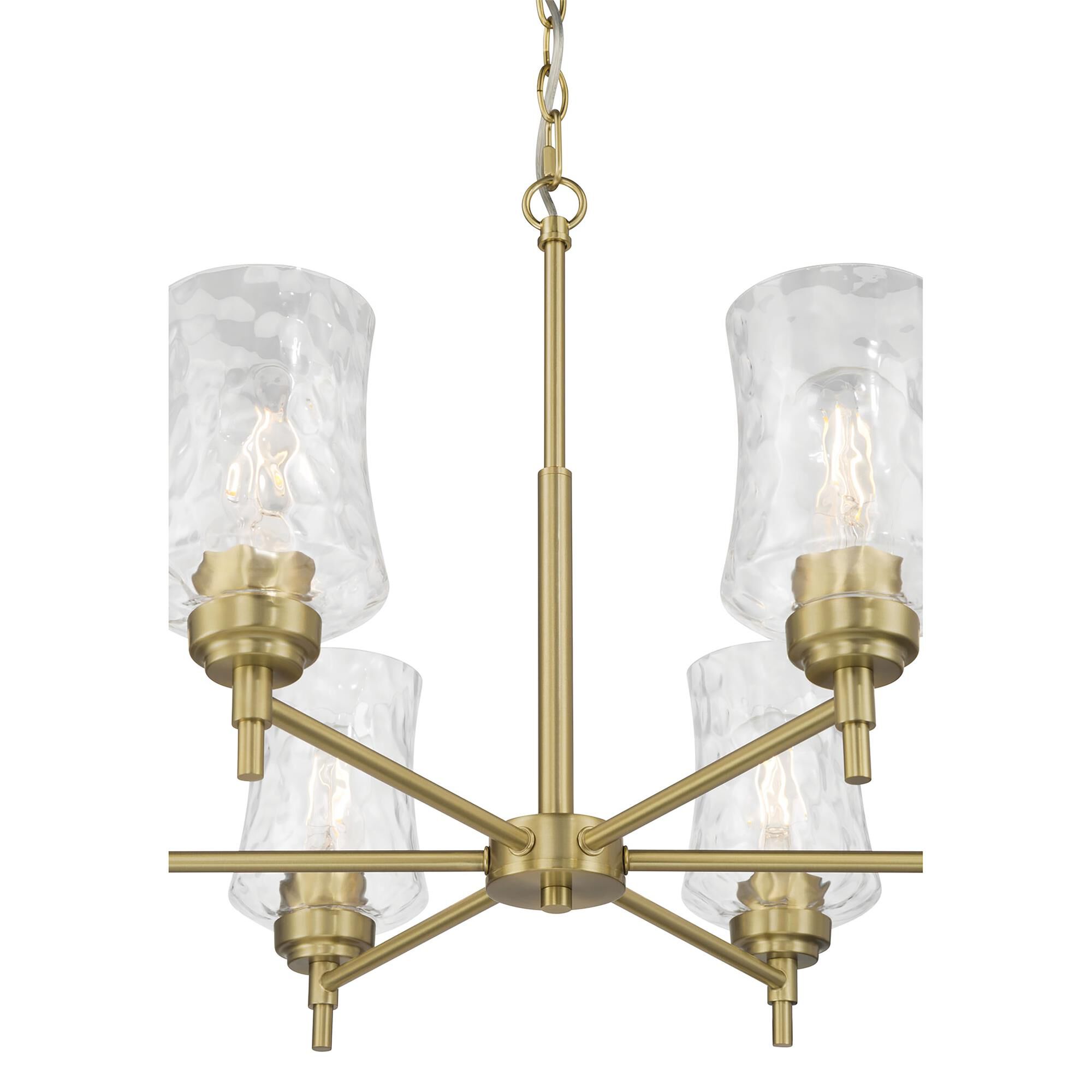 Shown in Vintage Brass finish and Clear Stone Water glass