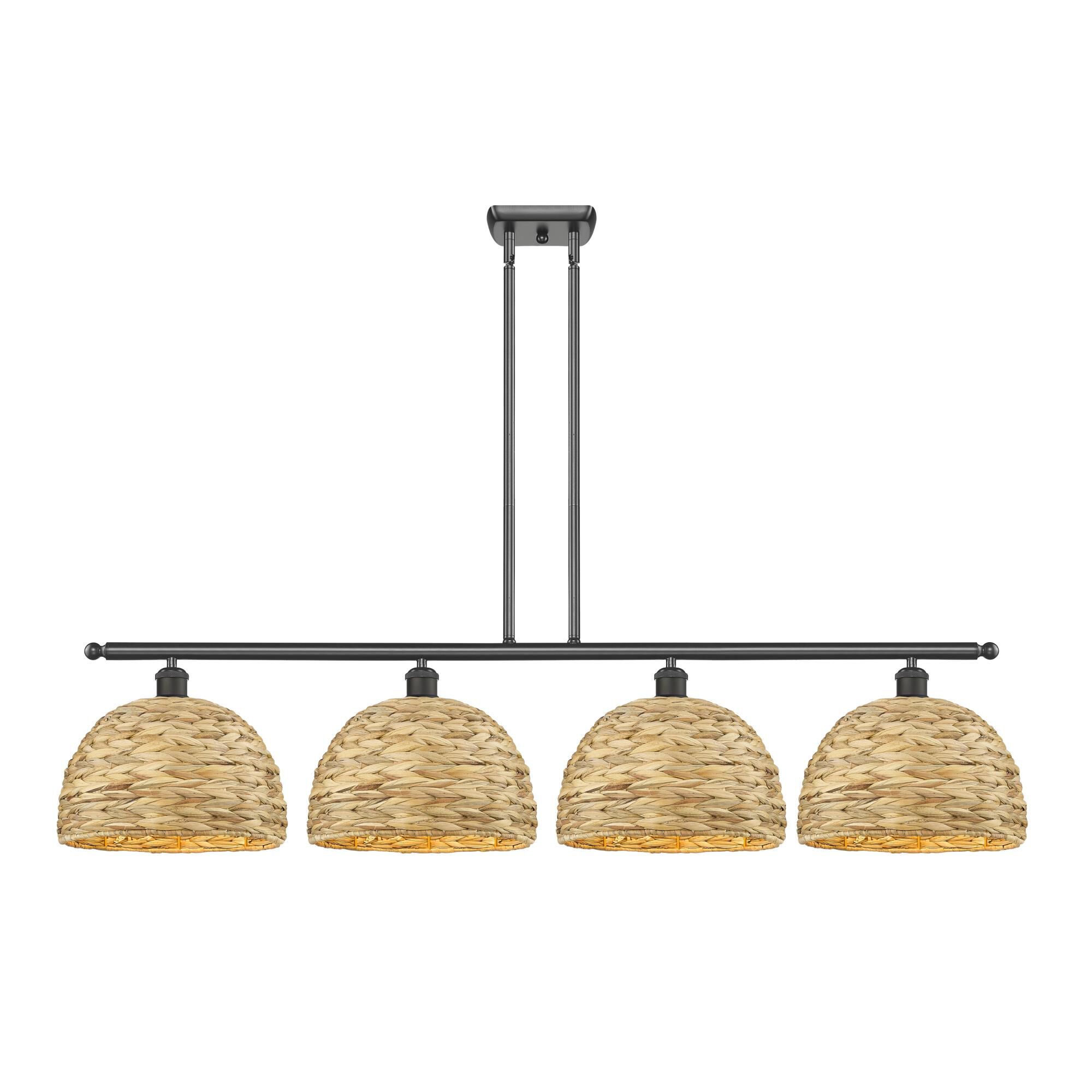 Shown in Oil Rubbed Bronze finish and Natural shade