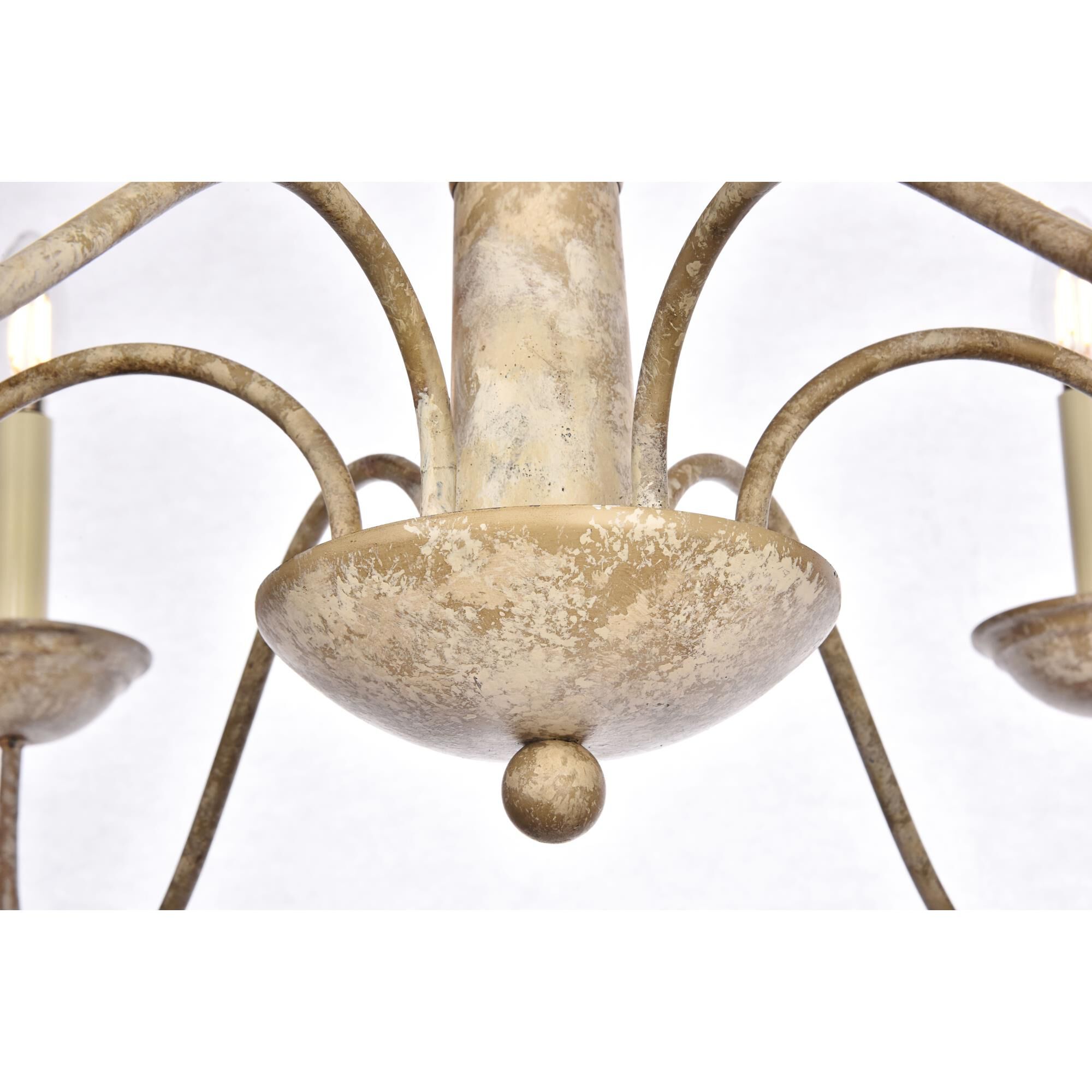 Merritt 35 Inch 6 Light Chandelier by Elegant Lighting