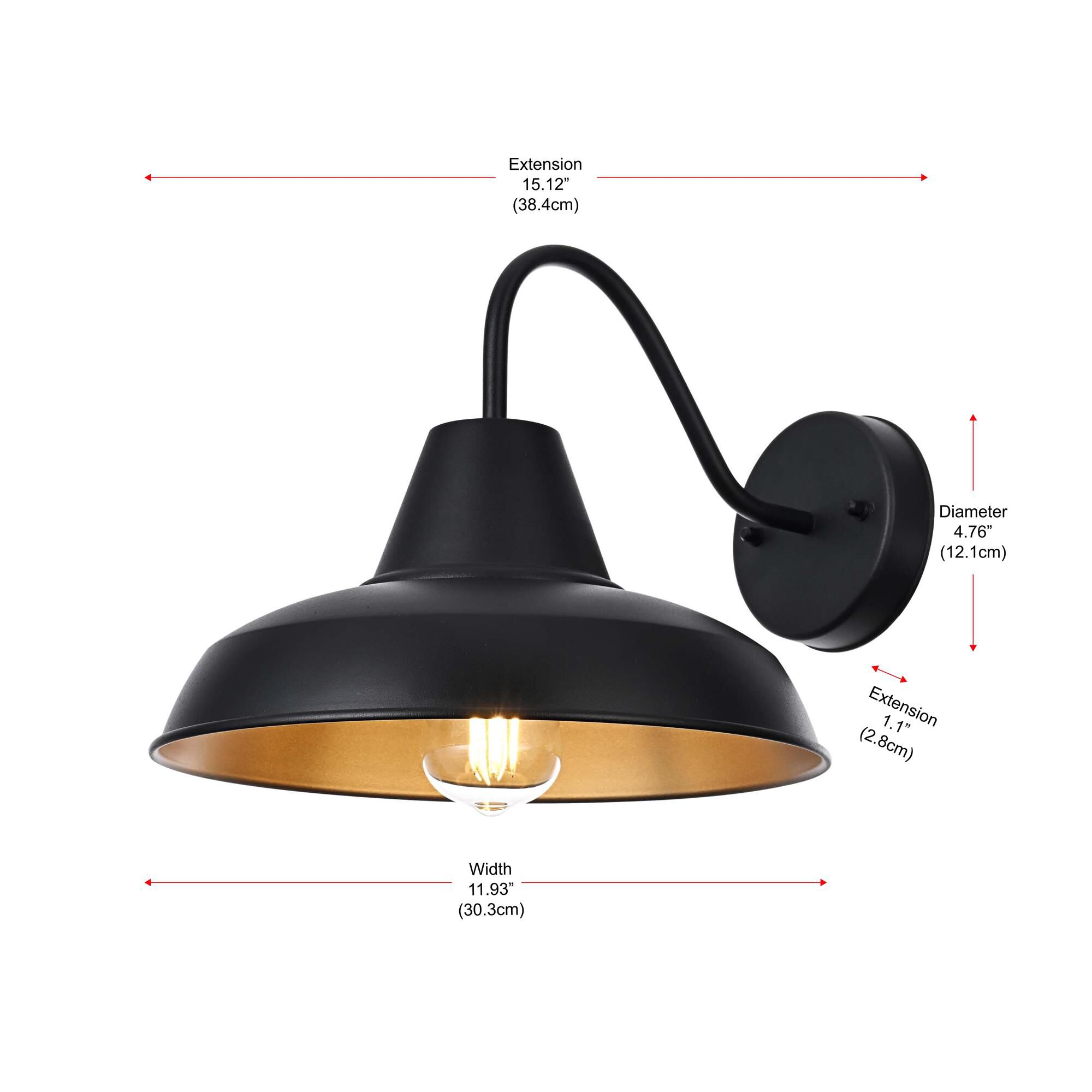 Shown in Black finish and Clear glass