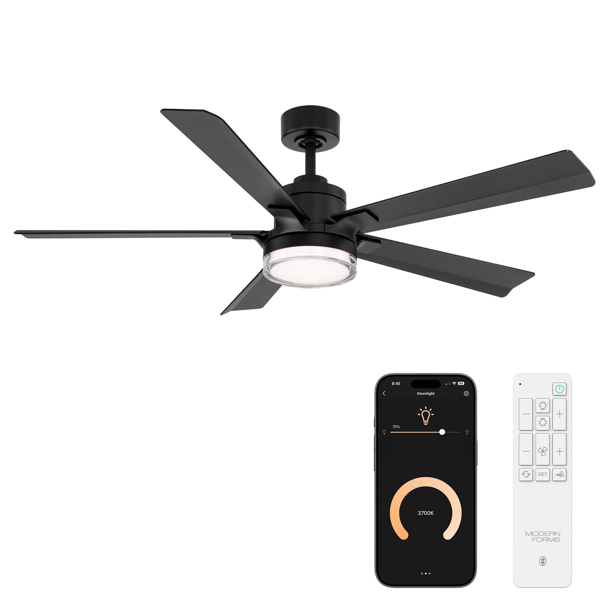Radiant 56 Inch Ceiling Fan with Light Kit by Modern Forms