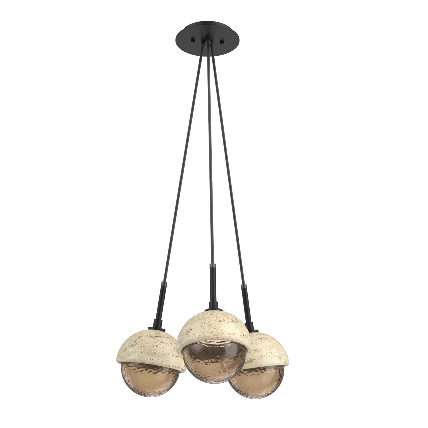 Levi Wilson Cabochon 13 Inch Multi Pendant Light by Hammerton Studio