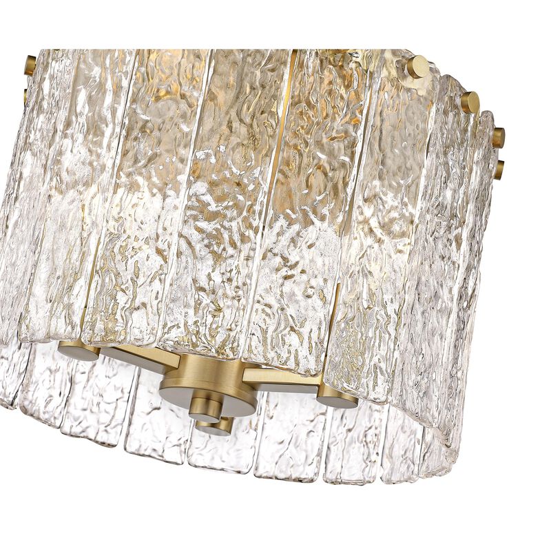 Glacier 12 Inch 3 Light Flush Mount by Z-Lite
