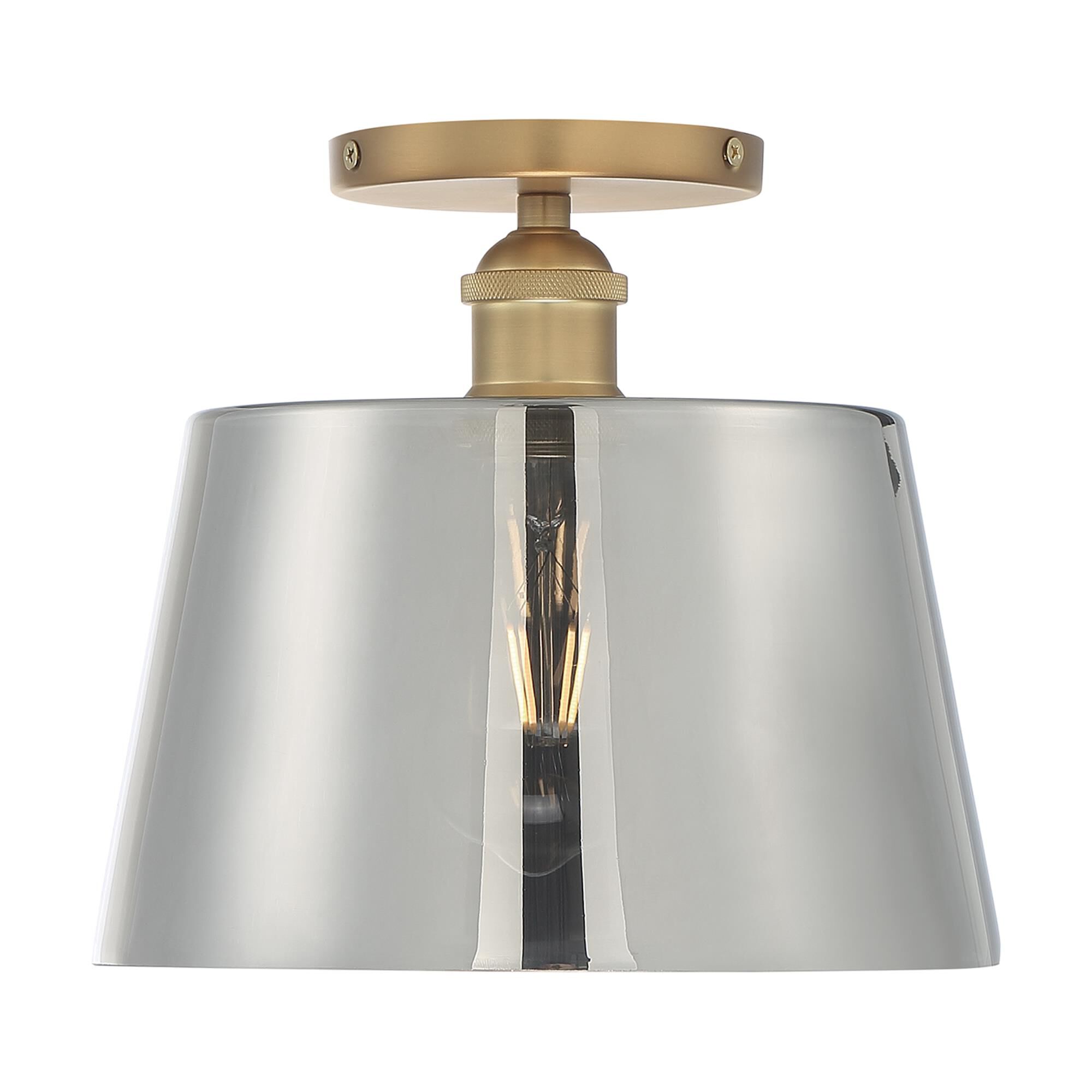 Motif 10 Inch 1 Light Semi Flush Mount by Nuvo Lighting