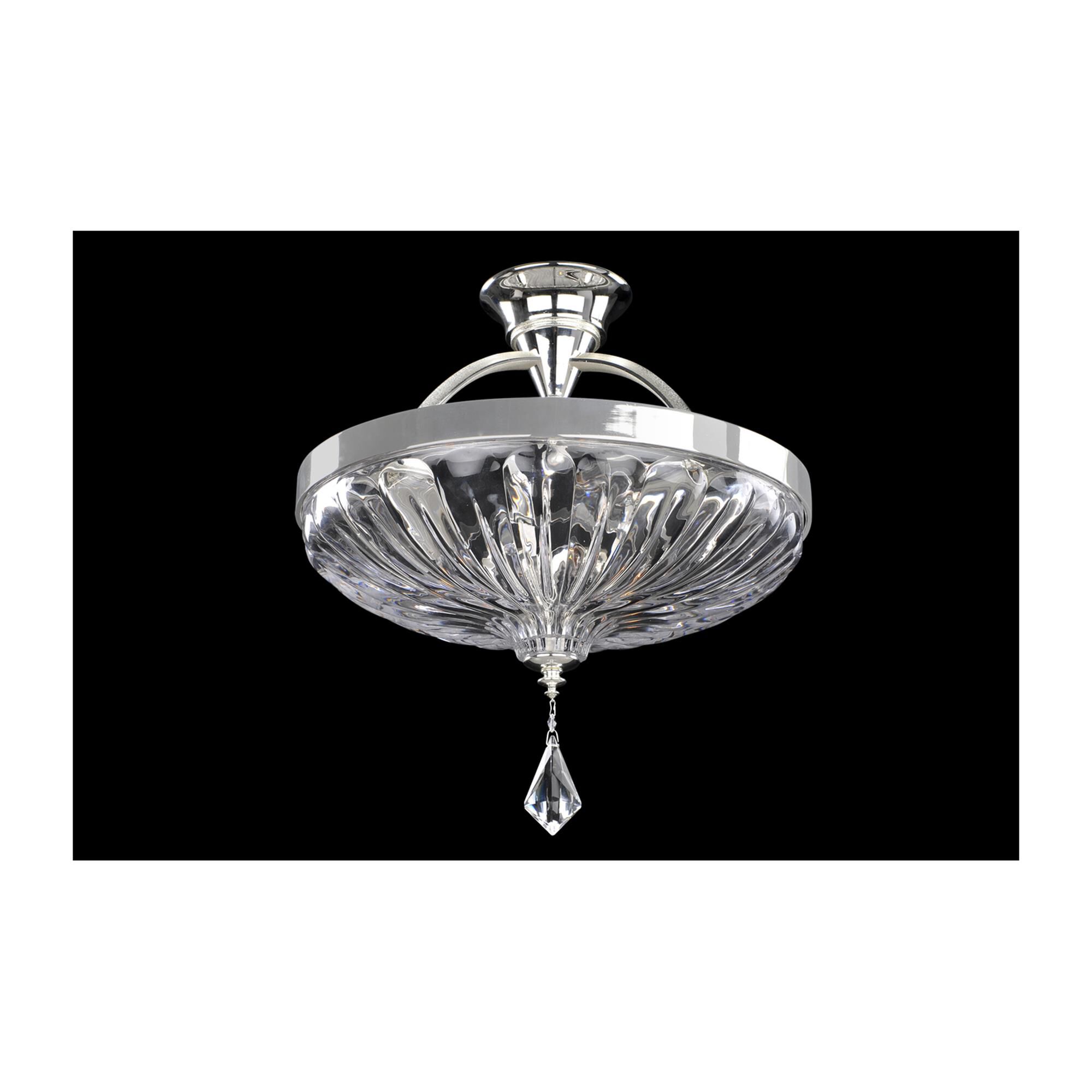 Shown in 2-Tone Silver finish and Firenze Clear crystal