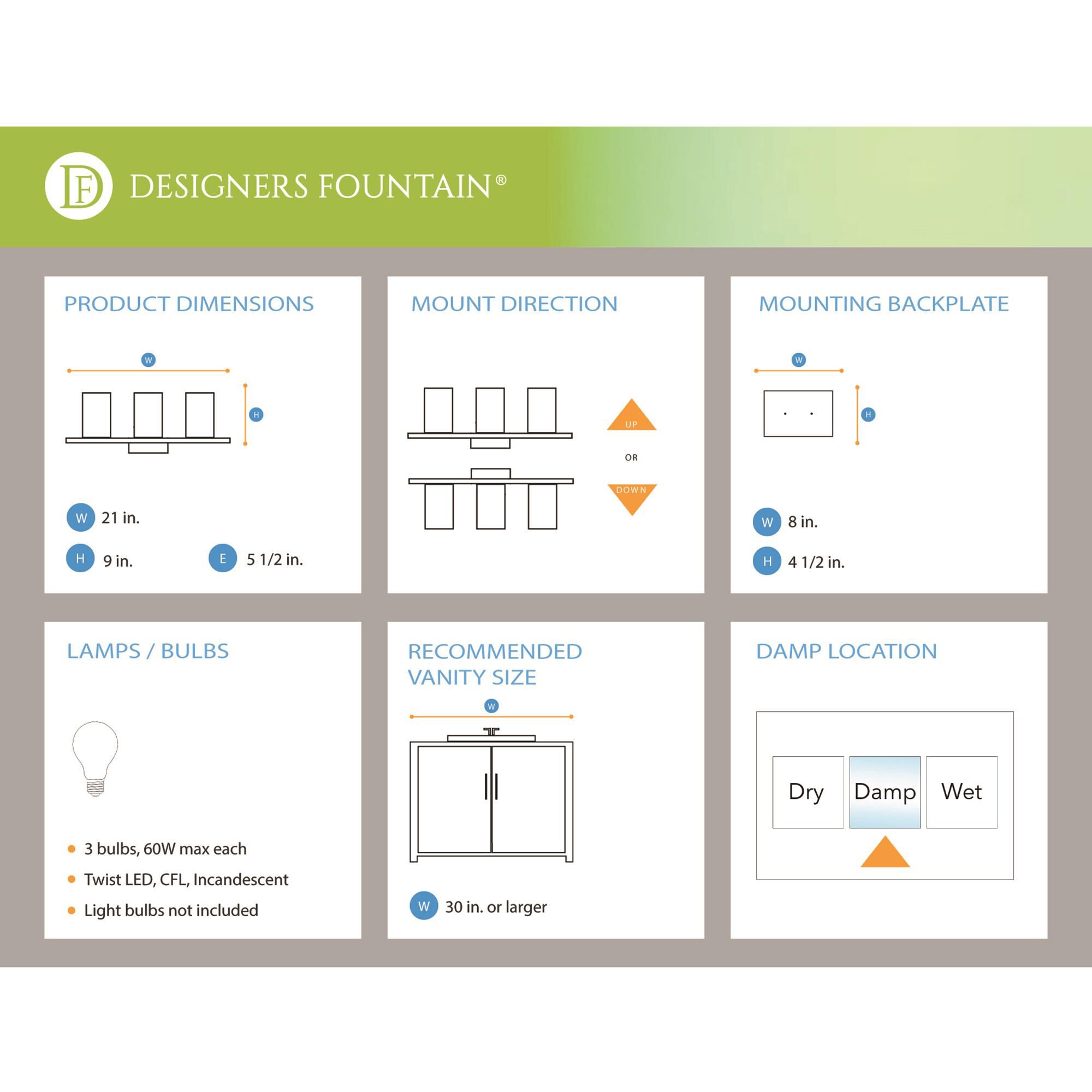 Shown in Brushed Nickel finish and Etched glass