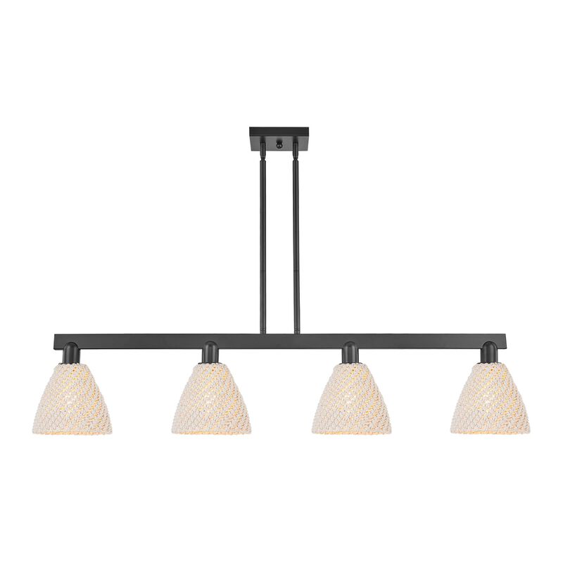 Bruno Marashlian Natural Ballston Dome 48 Inch Linear Suspension Light by Innovations Lighting