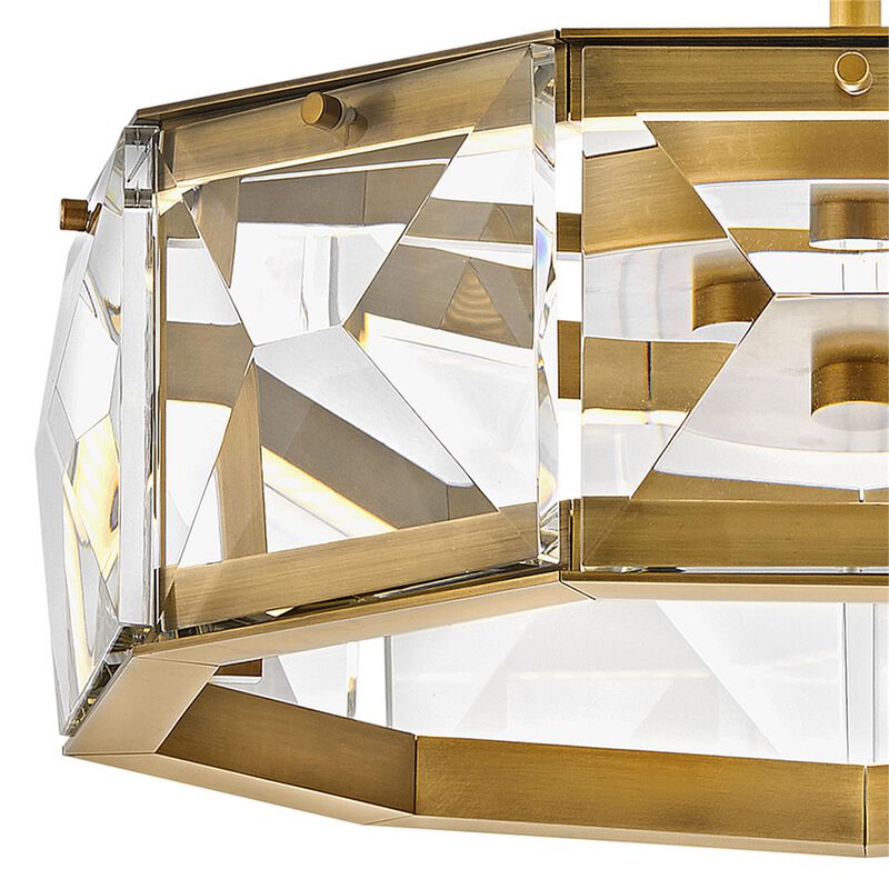 Jolie 19 Inch 1 Light LED Semi Flush Mount by Fredrick Ramond
