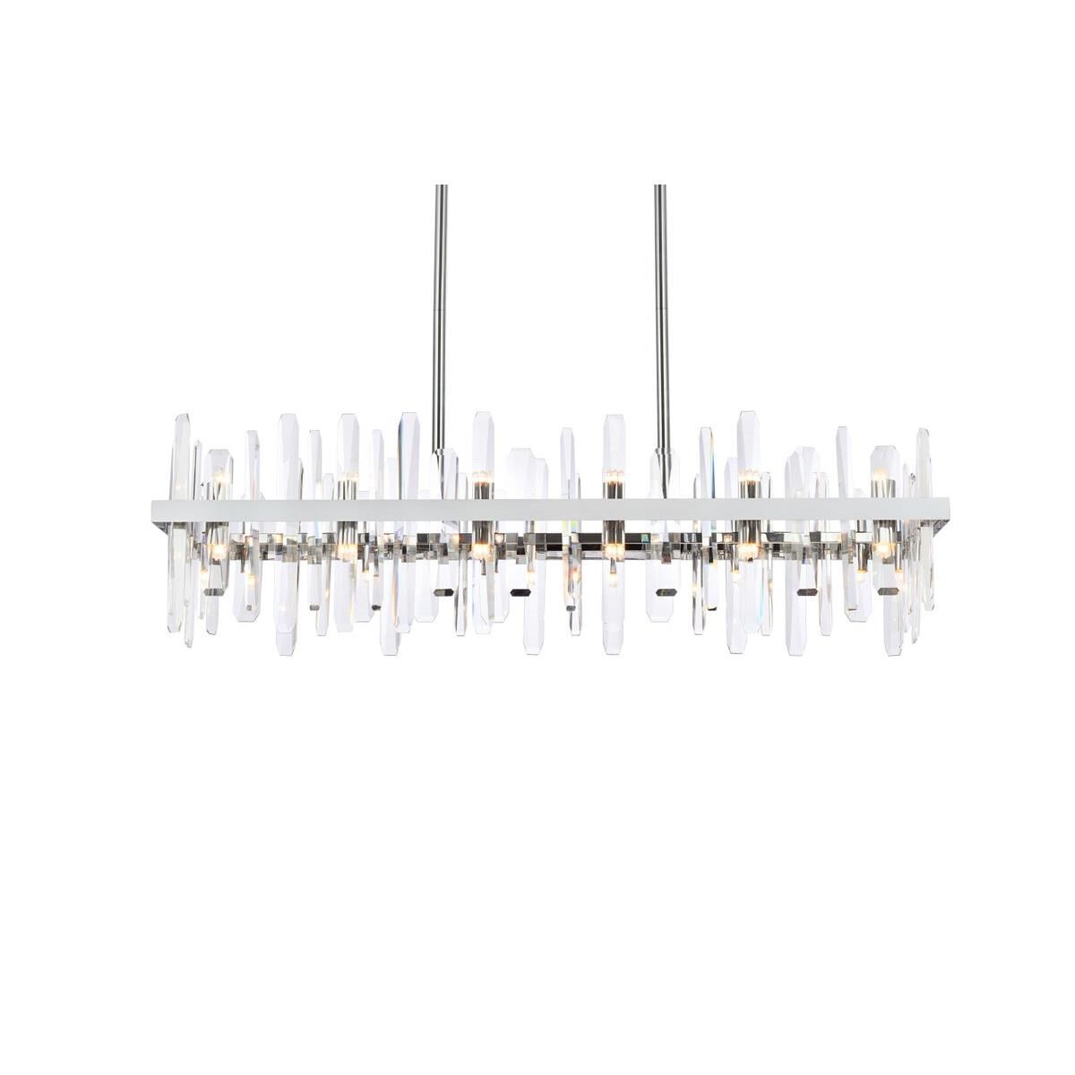 Serena 42 Inch 24 Light Linear Suspension Light by Elegant Lighting
