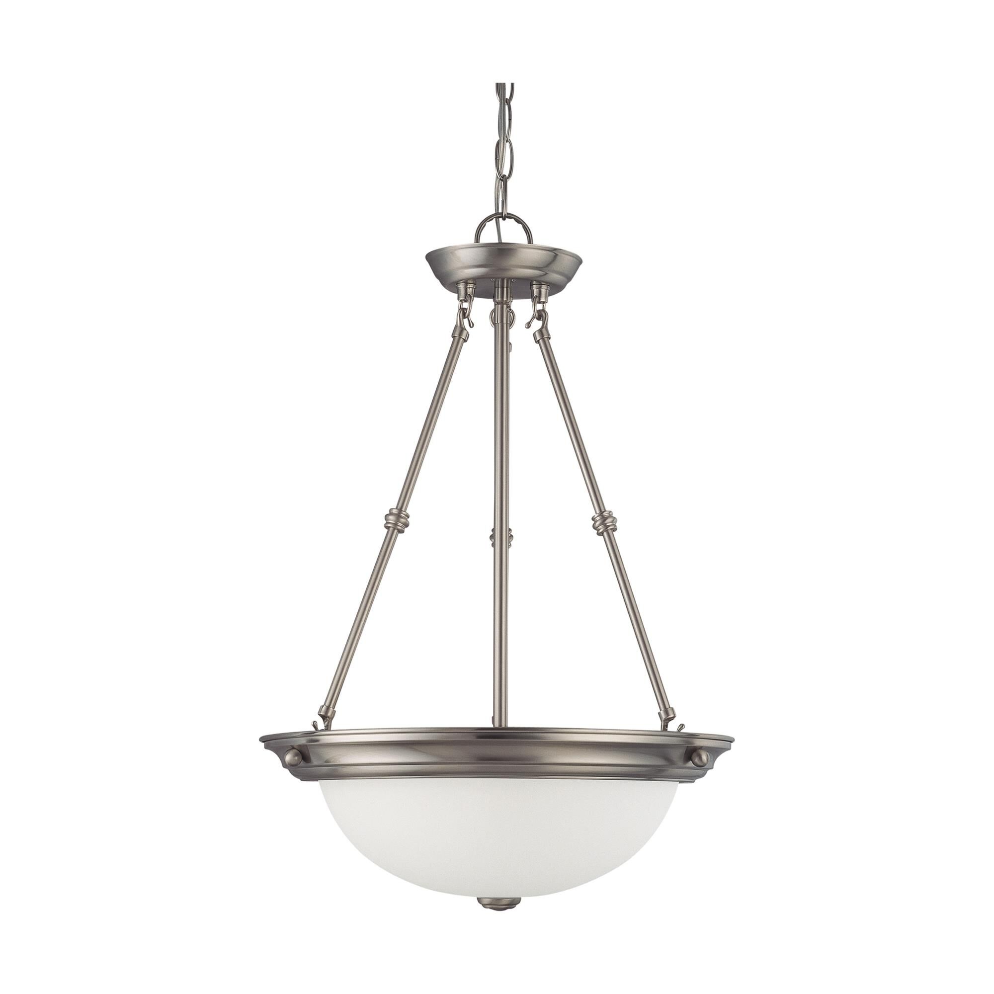 Frosted White 15 Inch Large Pendant by Nuvo Lighting