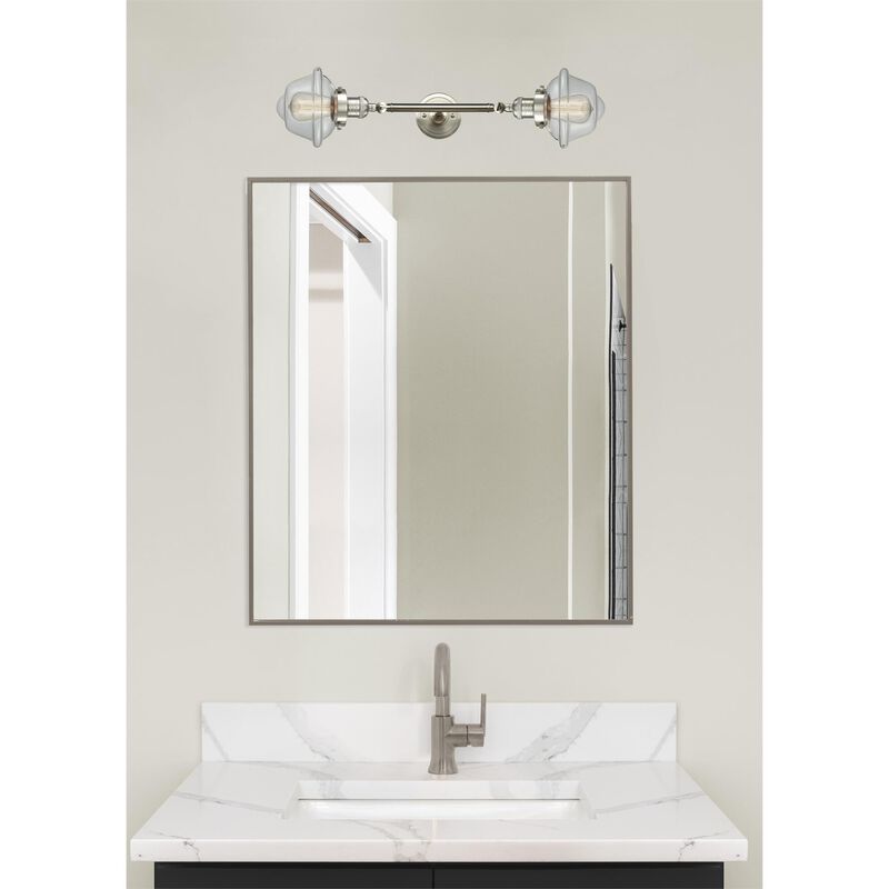 Bruno Marashlian Small Oxford 17 Inch 2 Light Bath Vanity Light by Innovations Lighting