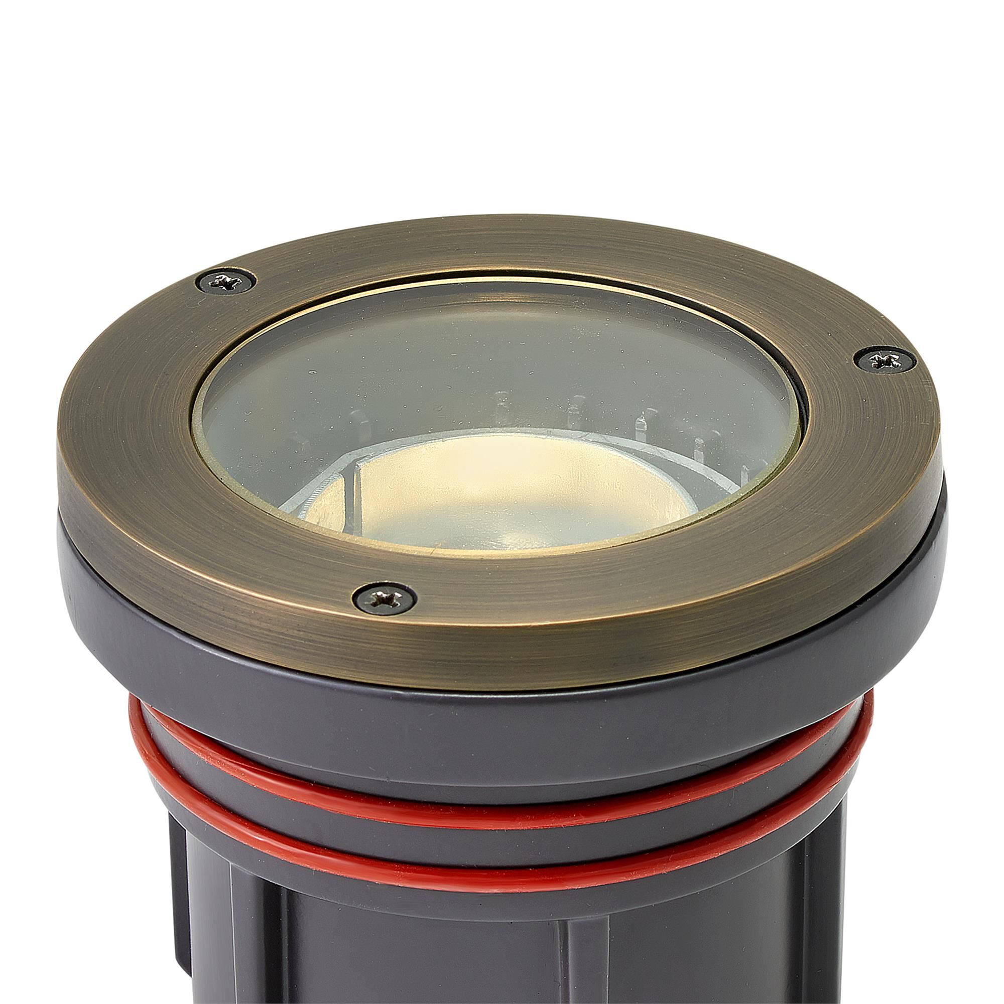 Shown in Matte Bronze finish and Clear Lens glass