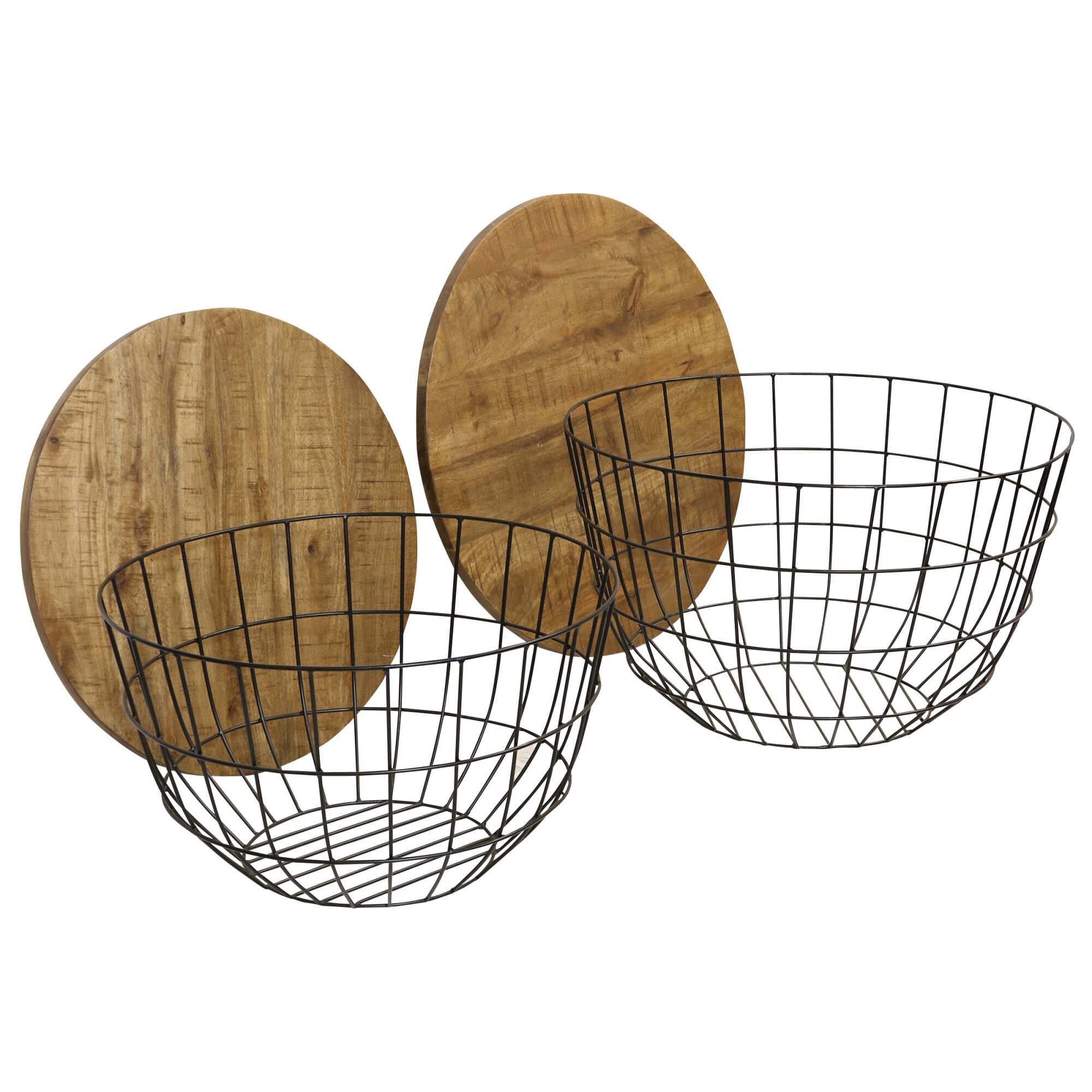 Woven Frame 26 Inch Coffee Table by Stylecraft