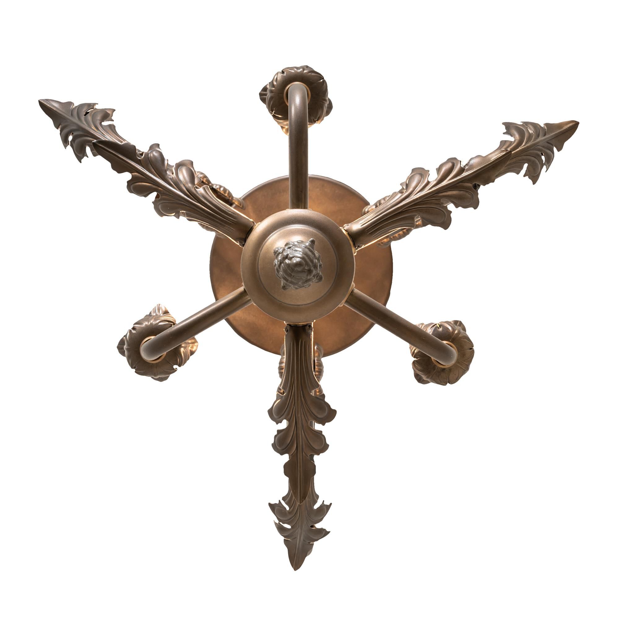 Shown in Antique Copper Finish;Crystal finish