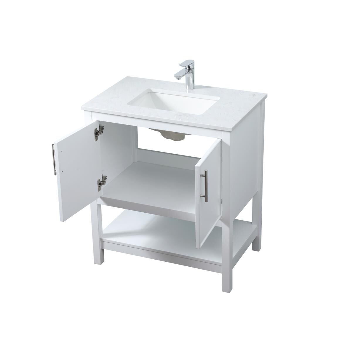 Shown in White finish