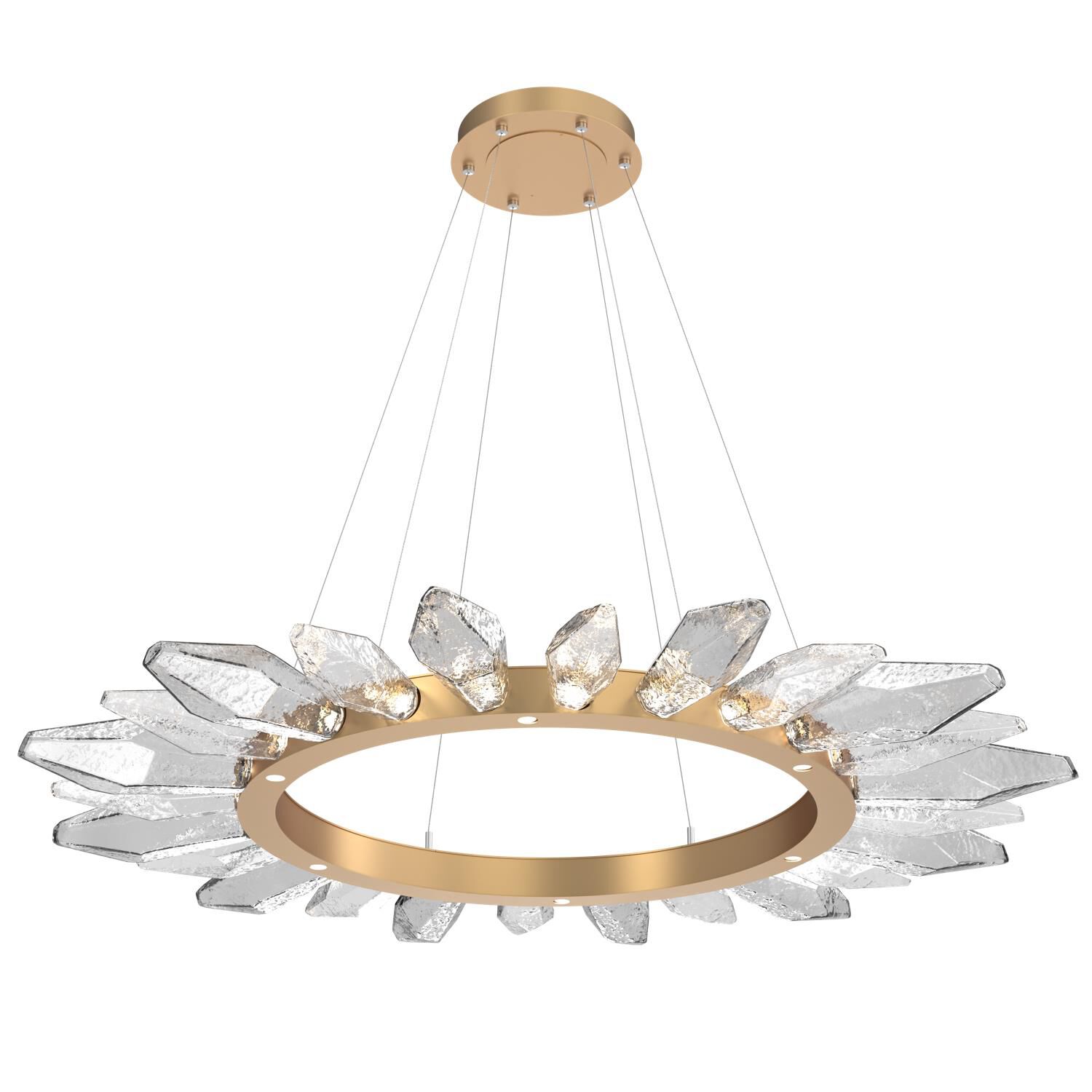 Rock Crystal 56 Inch 30 Light LED Chandelier by Hammerton Studio