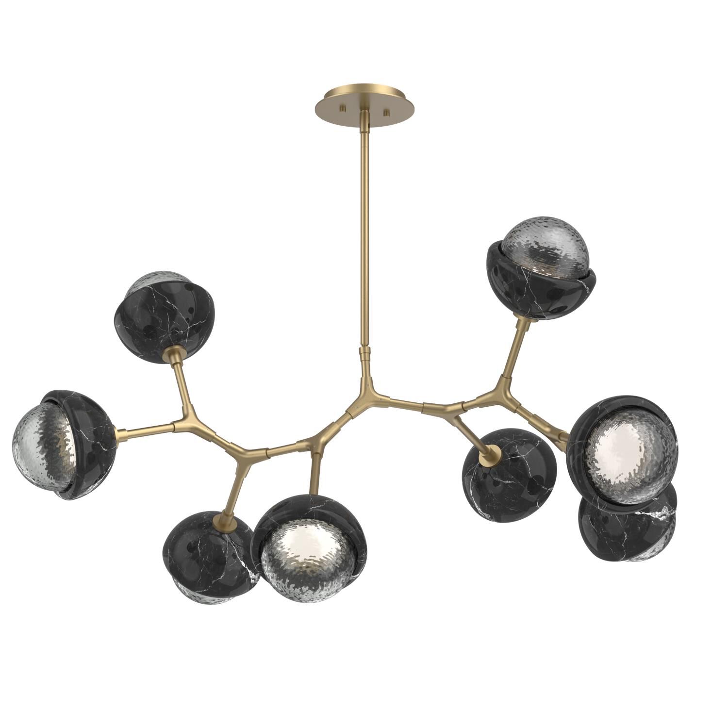 Levi Wilson Cabochon 38 Inch Linear Suspension Light by Hammerton Studio