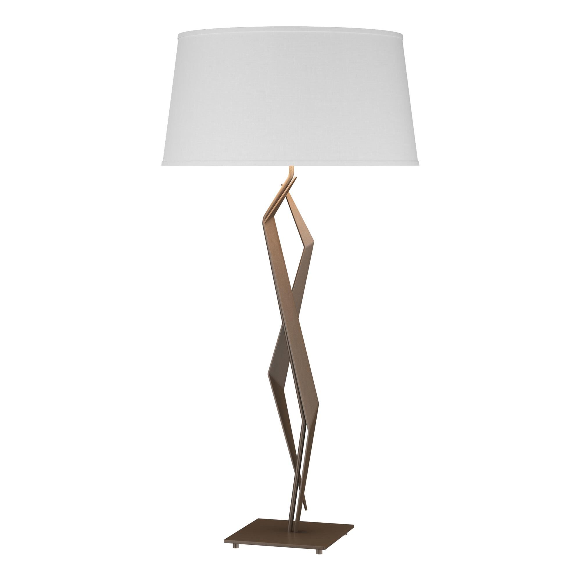 Shown in Bronze finish and Flax shade