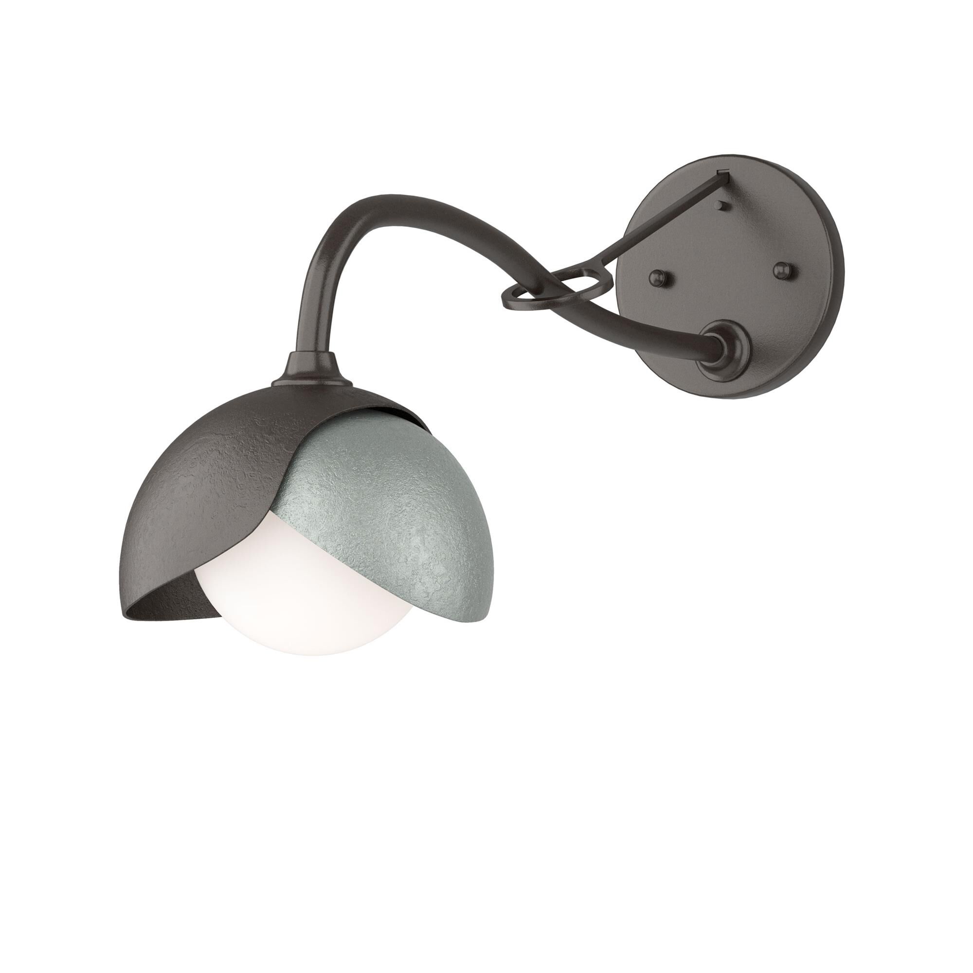 Shown in Oil Rubbed Bronze finish and Opal glass and Vintage Platinum (82) accent