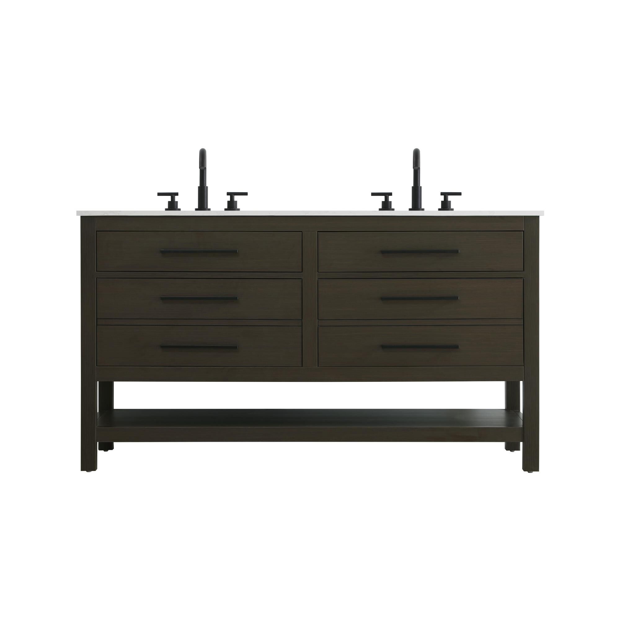 Karson 60 Inch Bath Vanity by Elegant Dcor