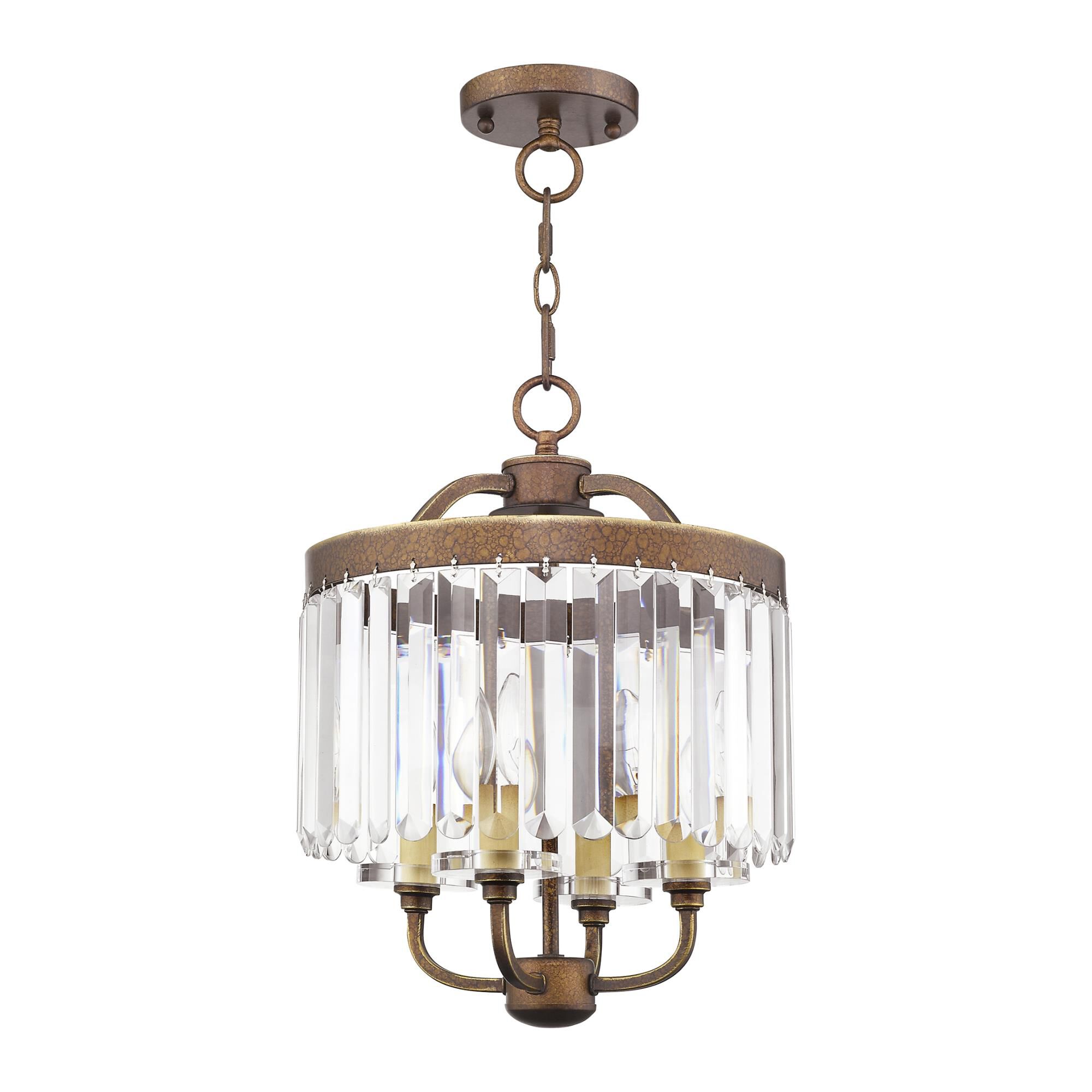 Ashton 13 Inch 4 Light Mini Chandelier by Livex Lighting