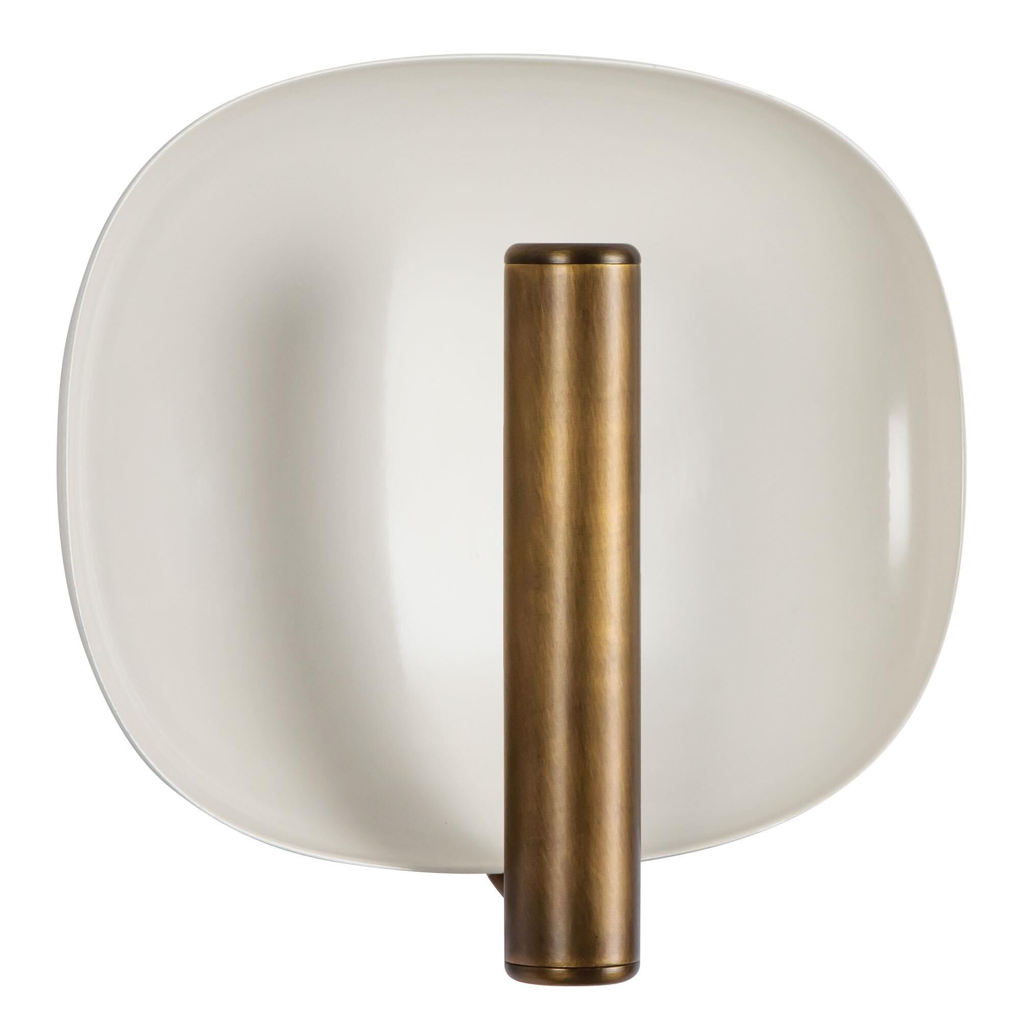 Shown in Pearl White and Vintage Brass finish and Frosted Acrylic Diffuser glass