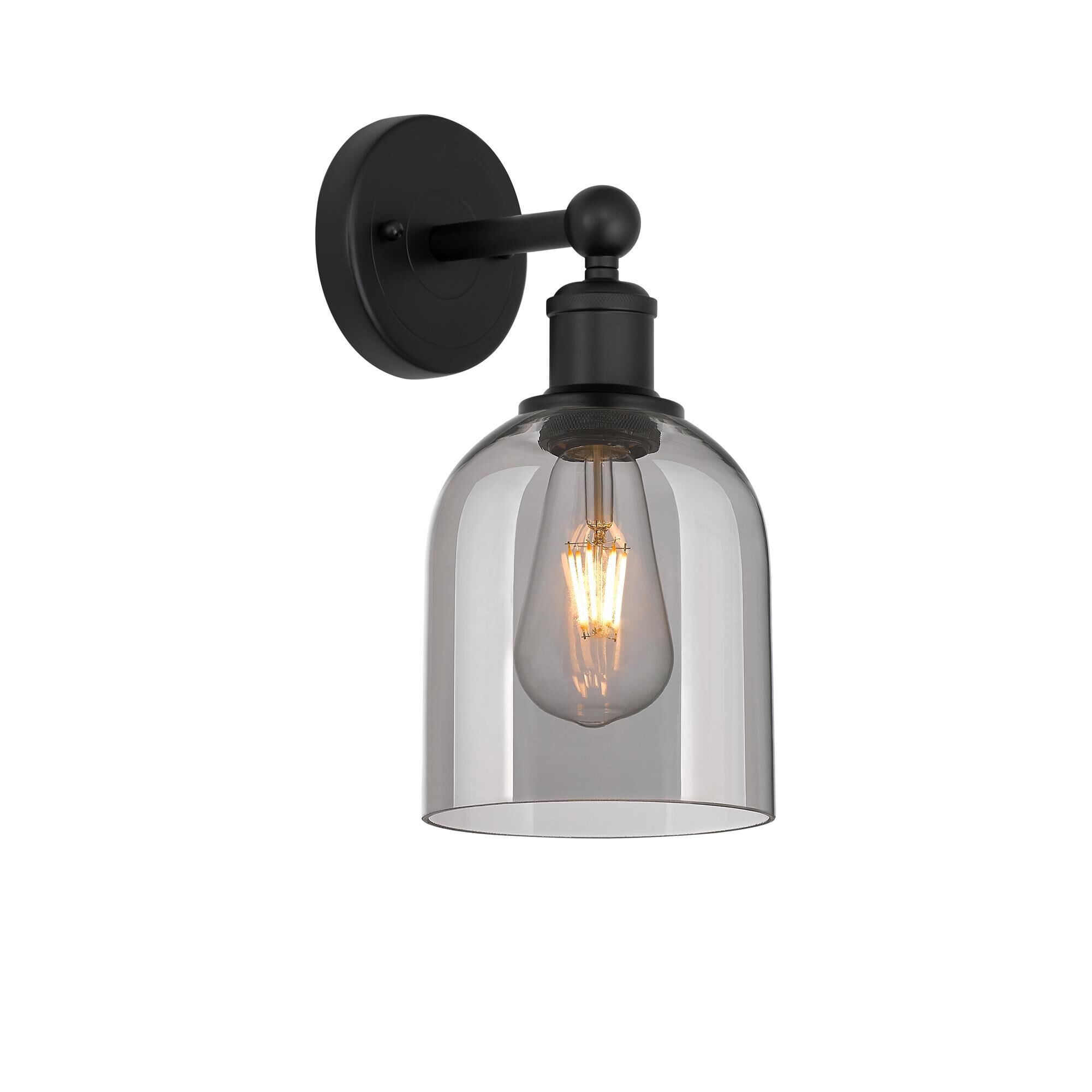 Shown in Matte Black finish and Light Smoke glass