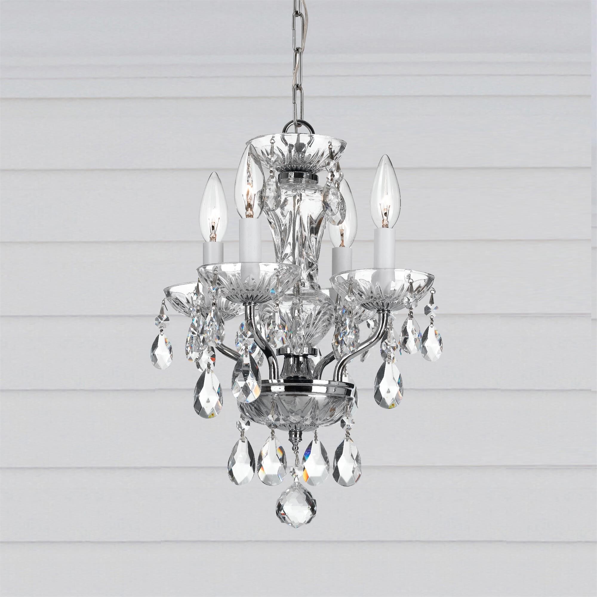 Traditional Crystal 11 Inch Chandelier,