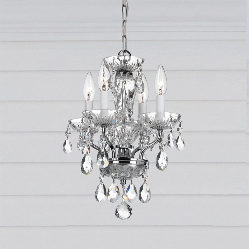 Traditional Crystal 11 Inch Chandelier by Crystorama
