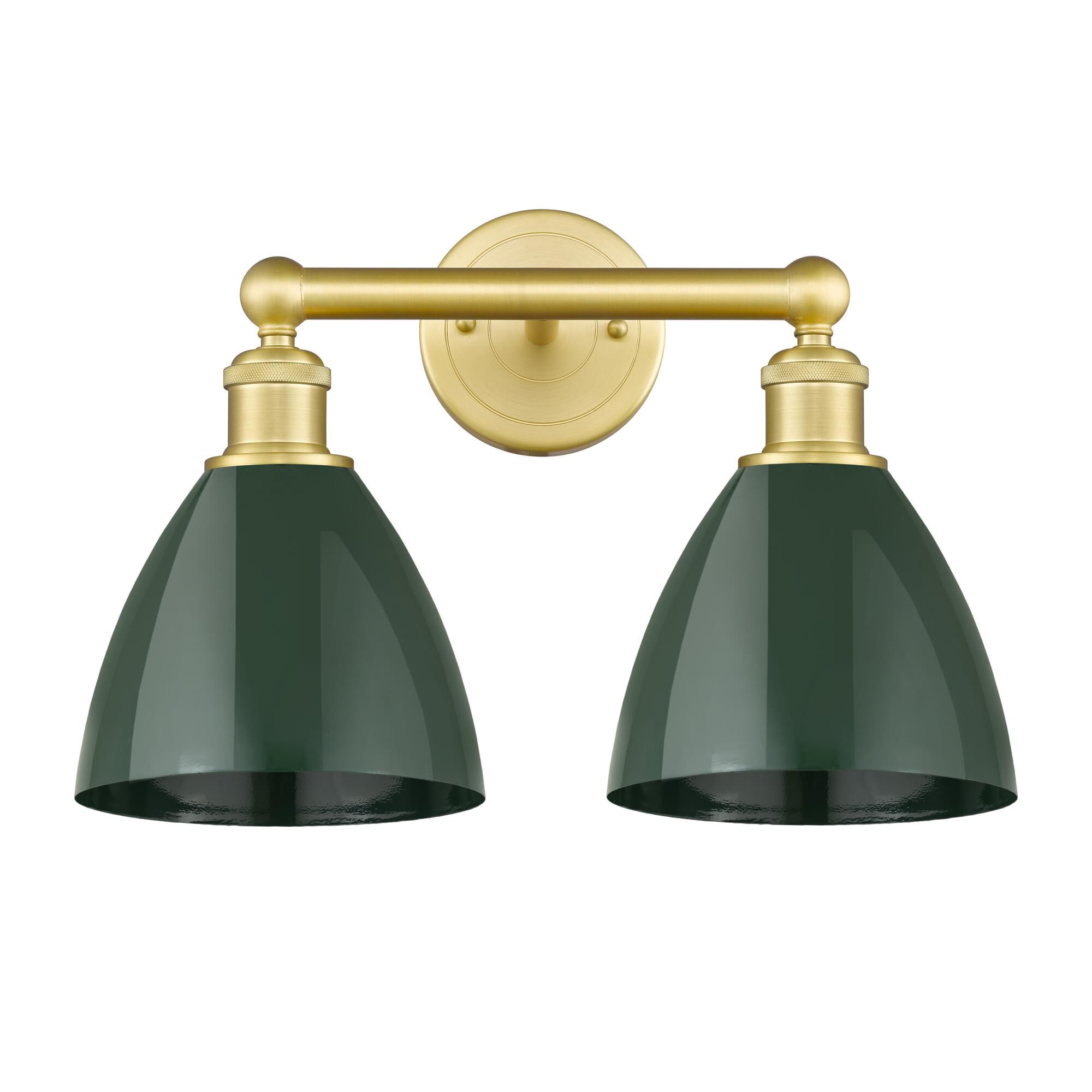 Shown in Satin Gold finish and Green shade