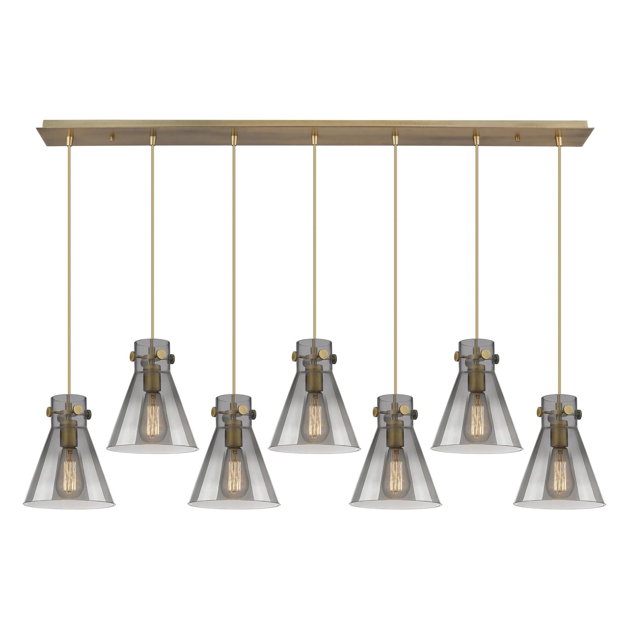 Bruno Marashlian Newton Cone 51 Inch 7 Light Linear Suspension Light by Innovations Lighting