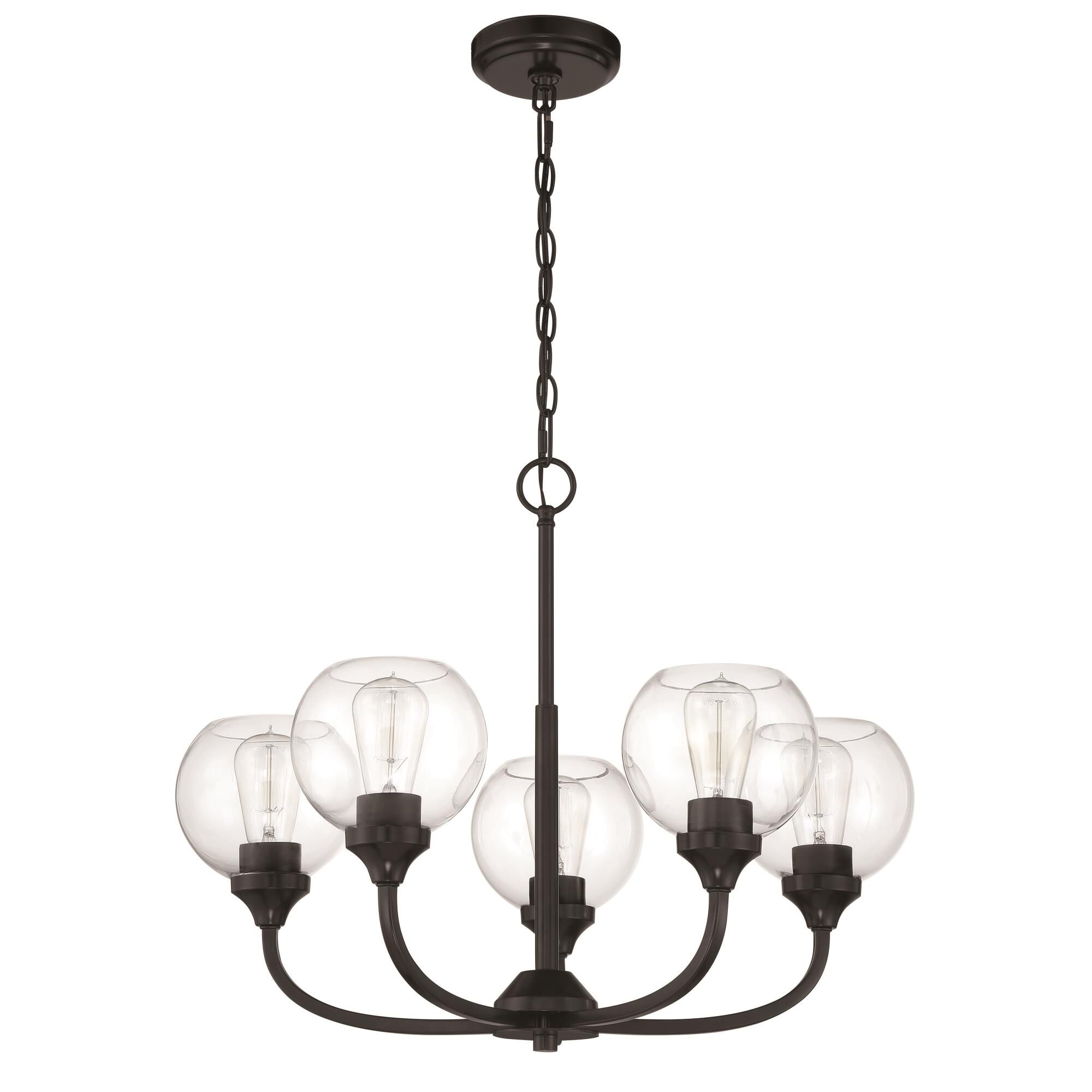 Glenda 23 Inch 5 Light Chandelier by Craftmade