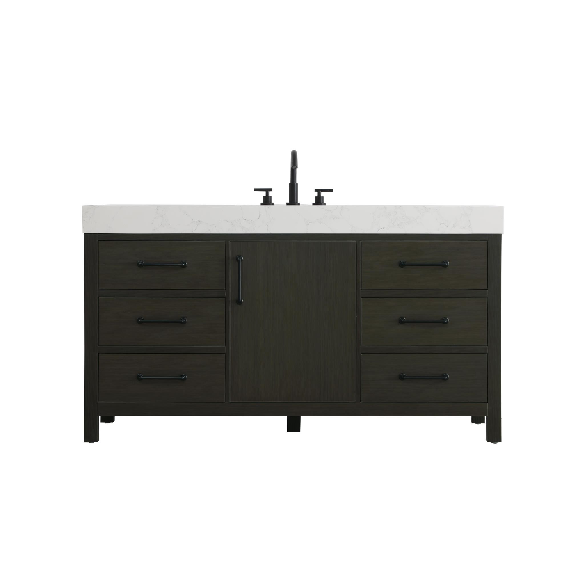 Nathan 60 Inch Bath Vanity by Elegant Dcor