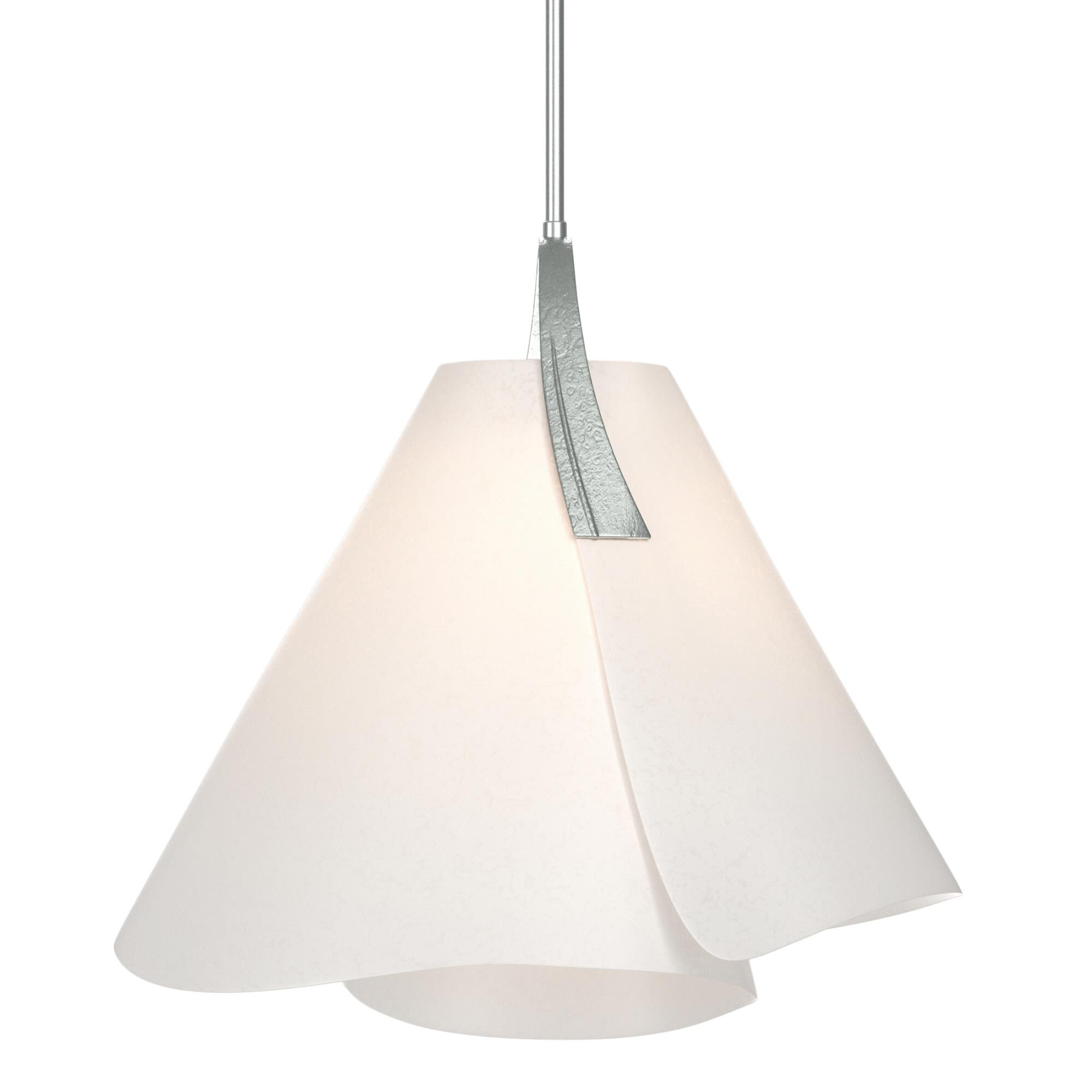 Shown in Vintage Platinum finish and Frosted Acrylic shade