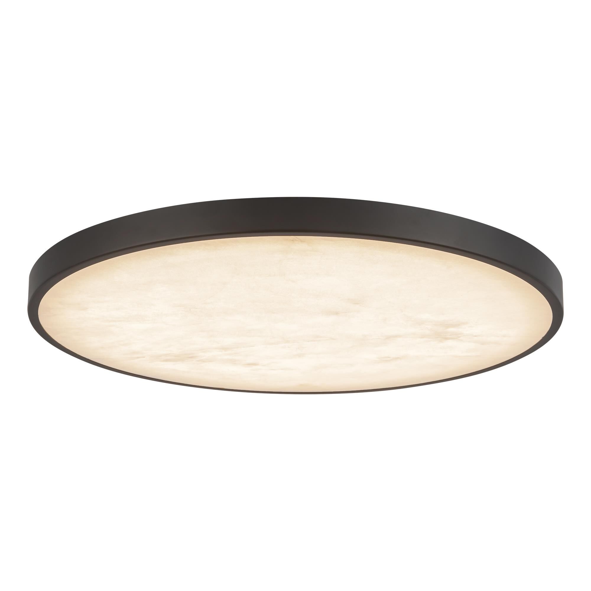 Shown in Matte Black finish and Alabaster glass