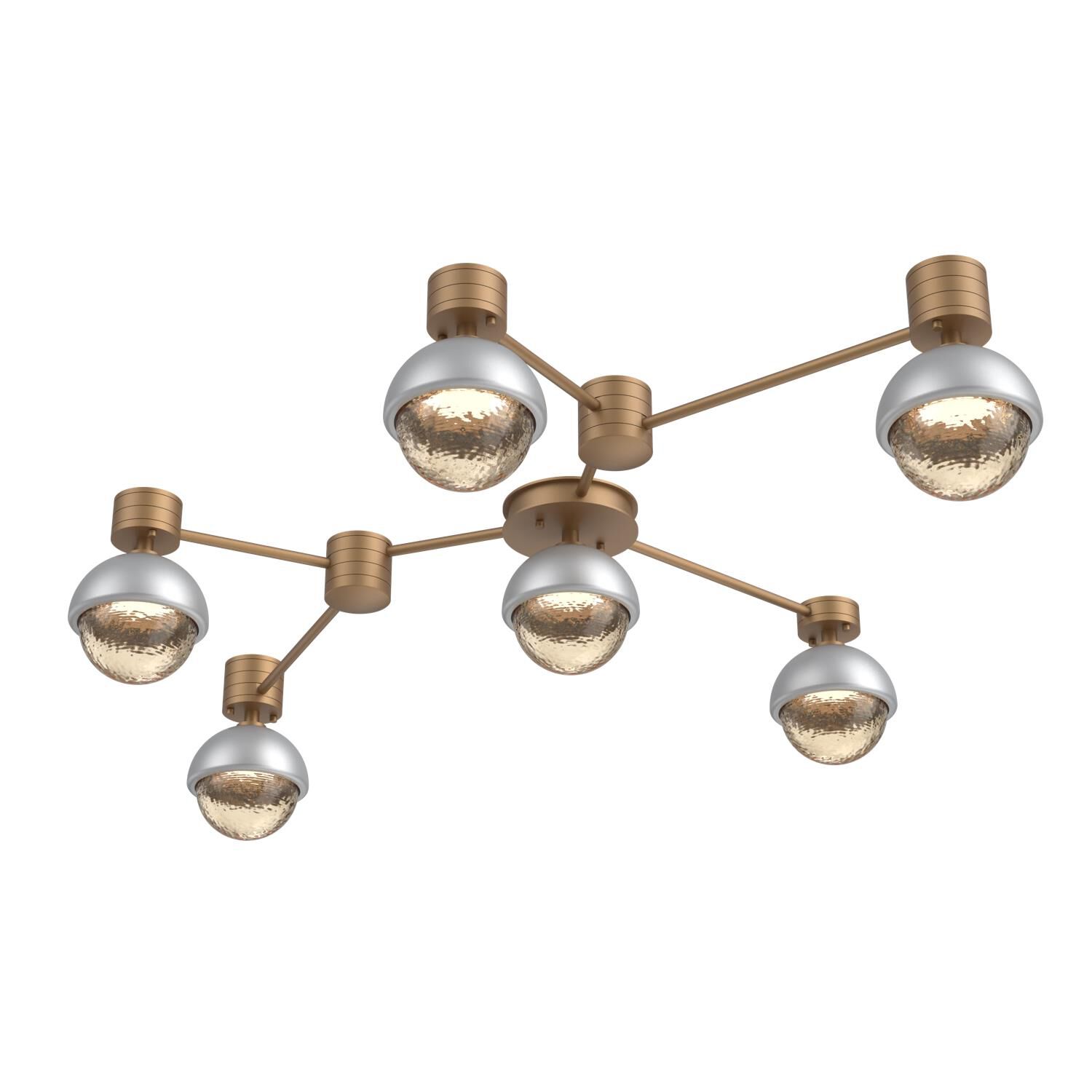 Levi Wilson Cabochon 41 Inch Flush Mount by Hammerton Studio