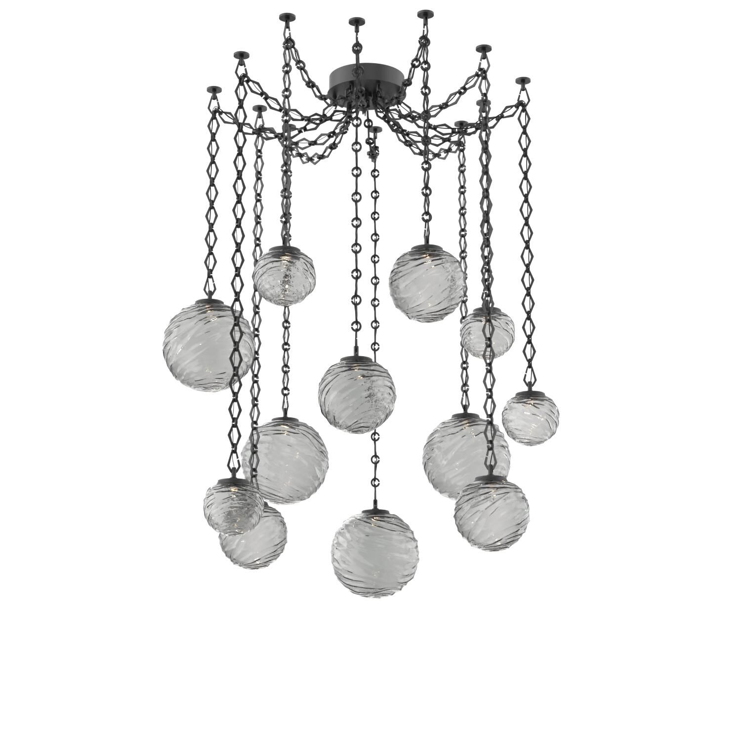 Levi Wilson Gaia 19 Inch Multi Pendant Light by Hammerton Studio