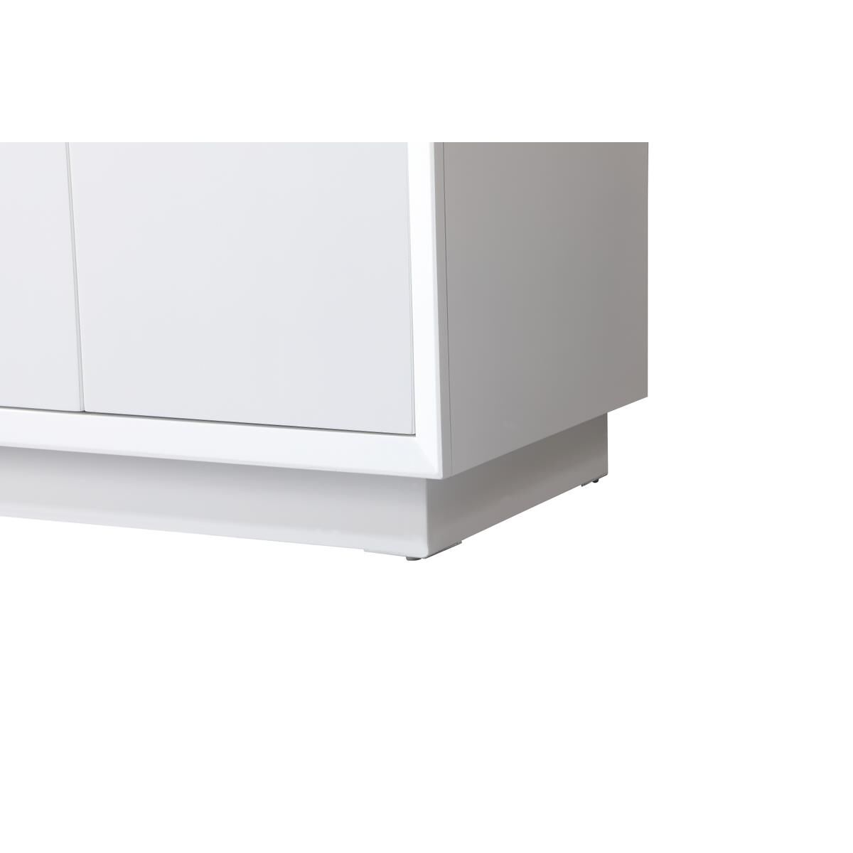 Shown in White finish