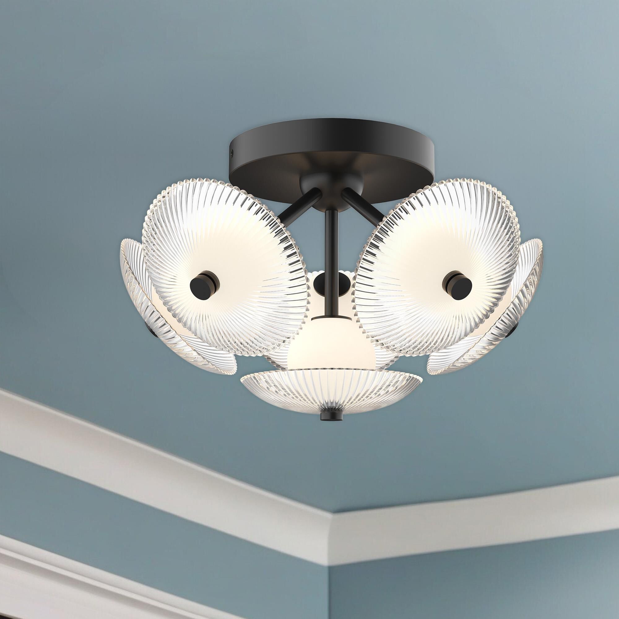 Ryan Pauly Hera 16 Inch Flush Mount by Alora Mood