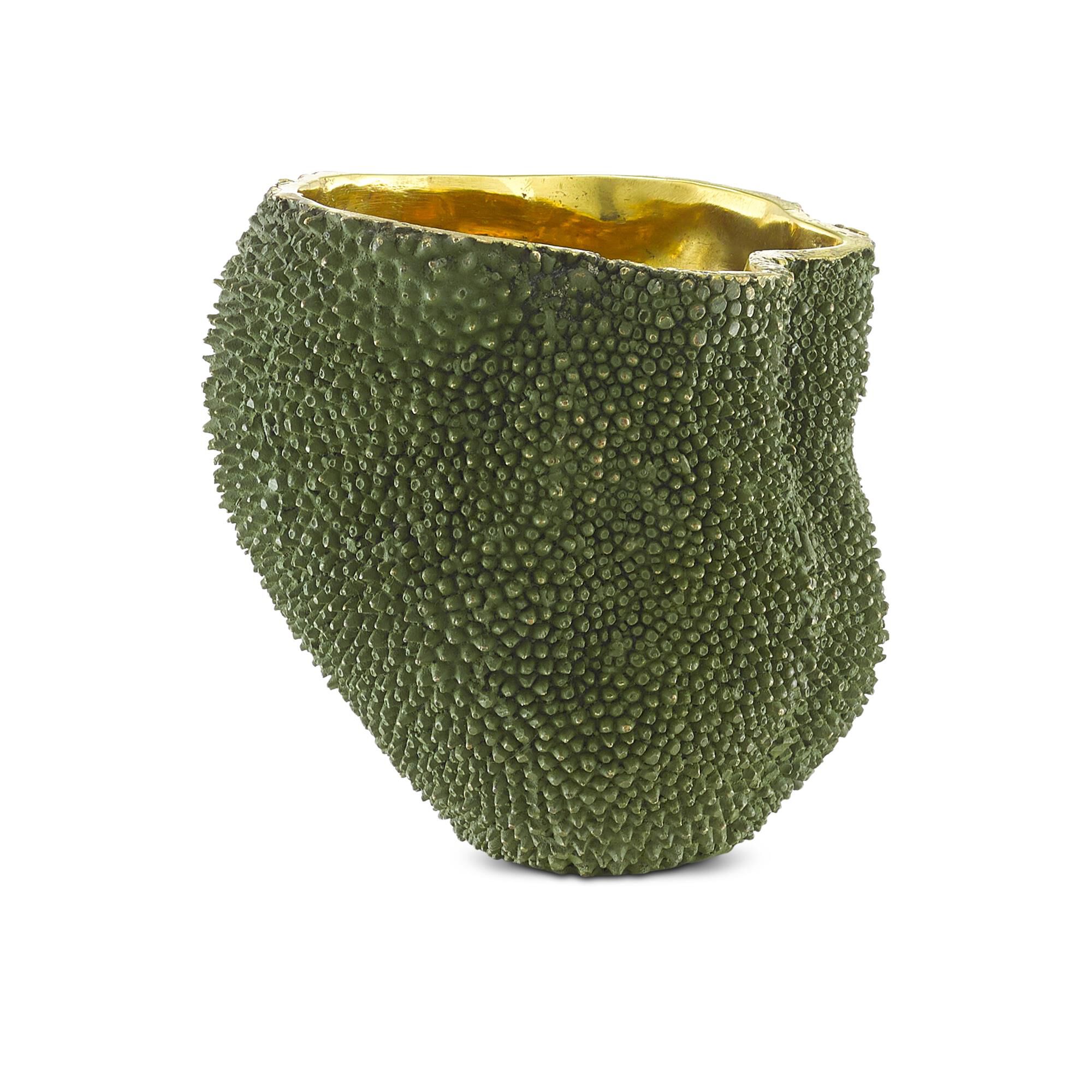 Shown in Green - Gold finish