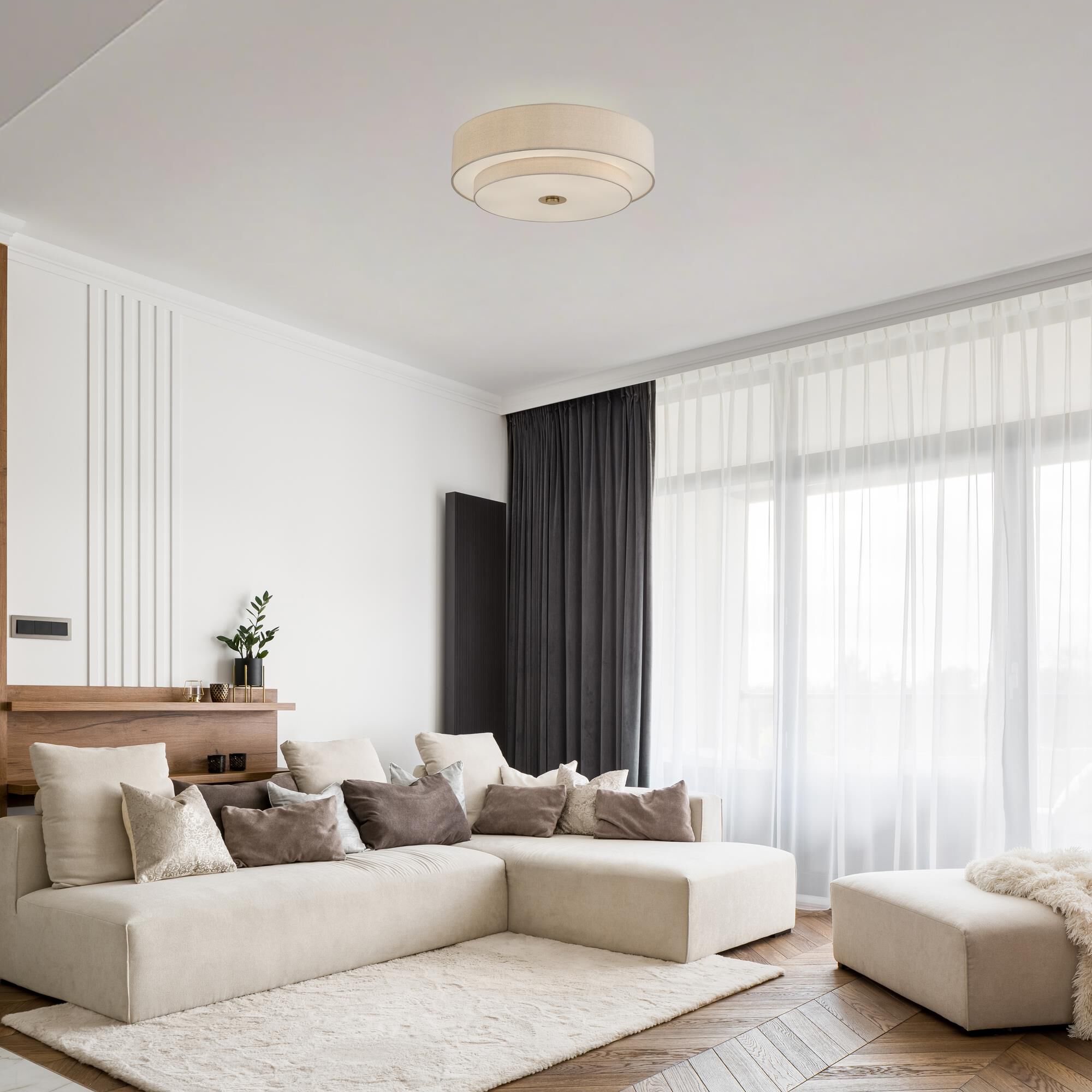 Bellingham 30 Inch Semi Flush Mount by Livex Lighting